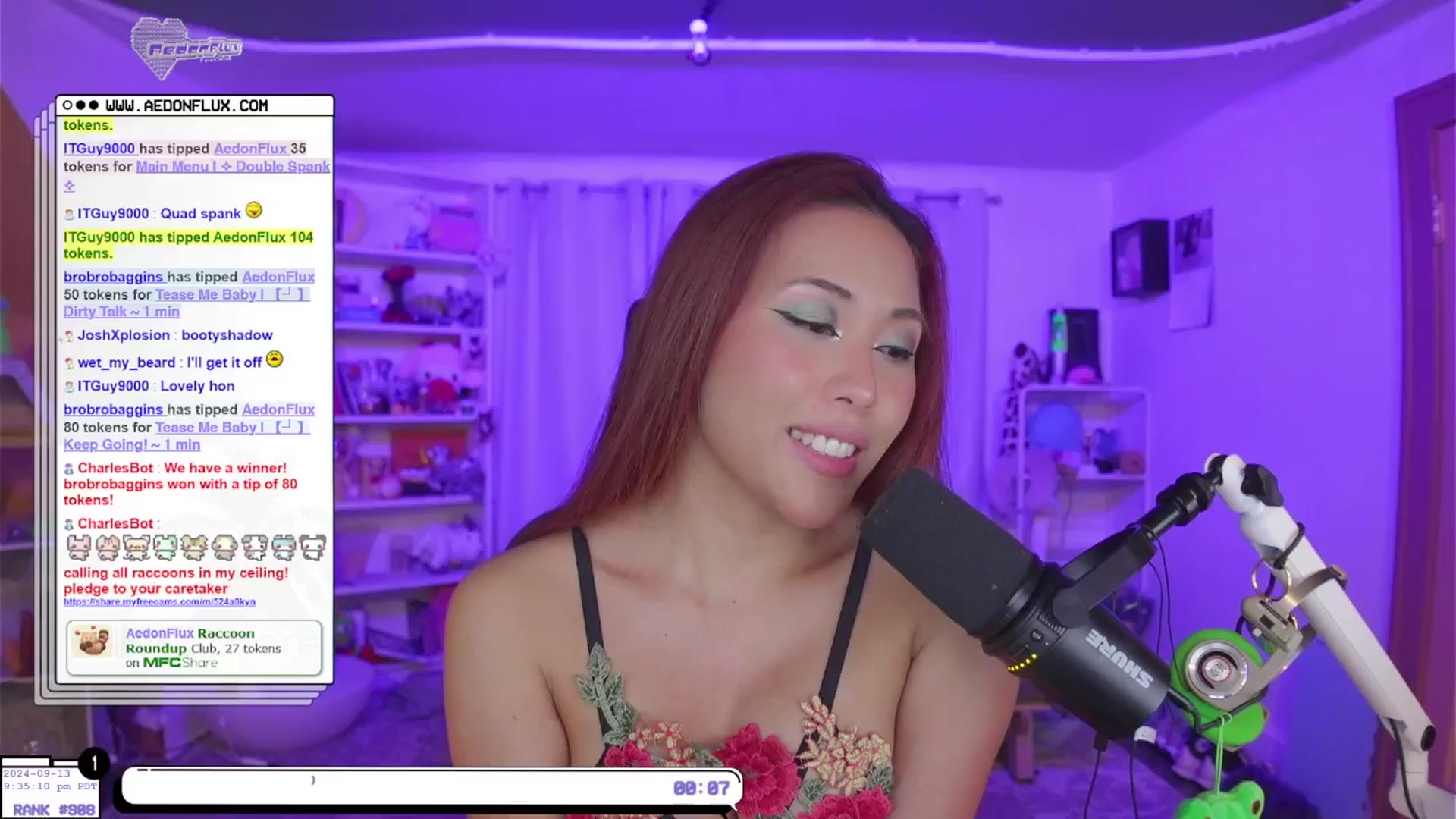 Gallery image thumbnail from AedonFlux's myfreecams stream on, 09/14/2024, 05:07 image 7 of 20