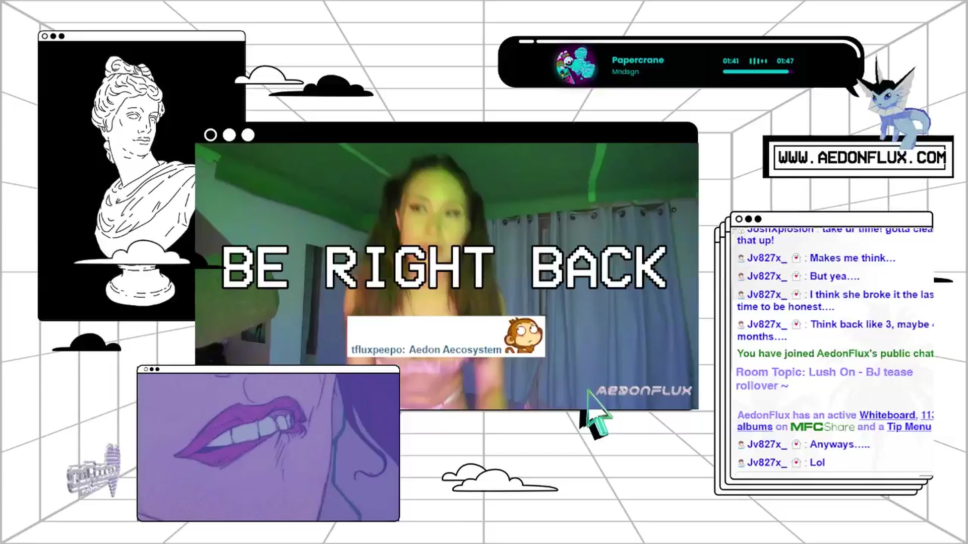 Gallery image thumbnail from AedonFlux's myfreecams stream on, 09/15/2024, 05:07 image 7 of 20