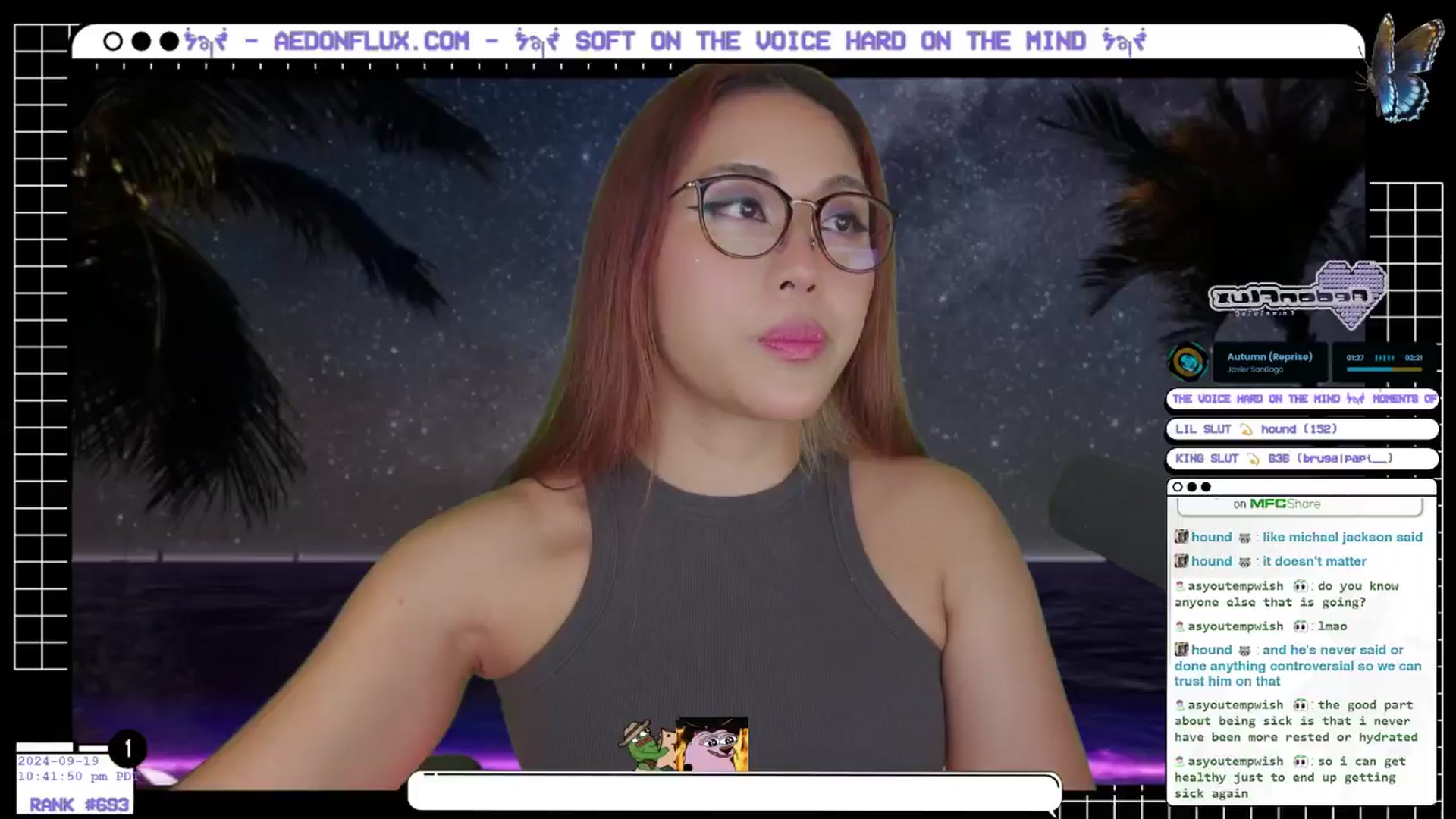 Gallery image thumbnail from AedonFlux's myfreecams stream on, 09/20/2024, 06:00 image 15 of 20