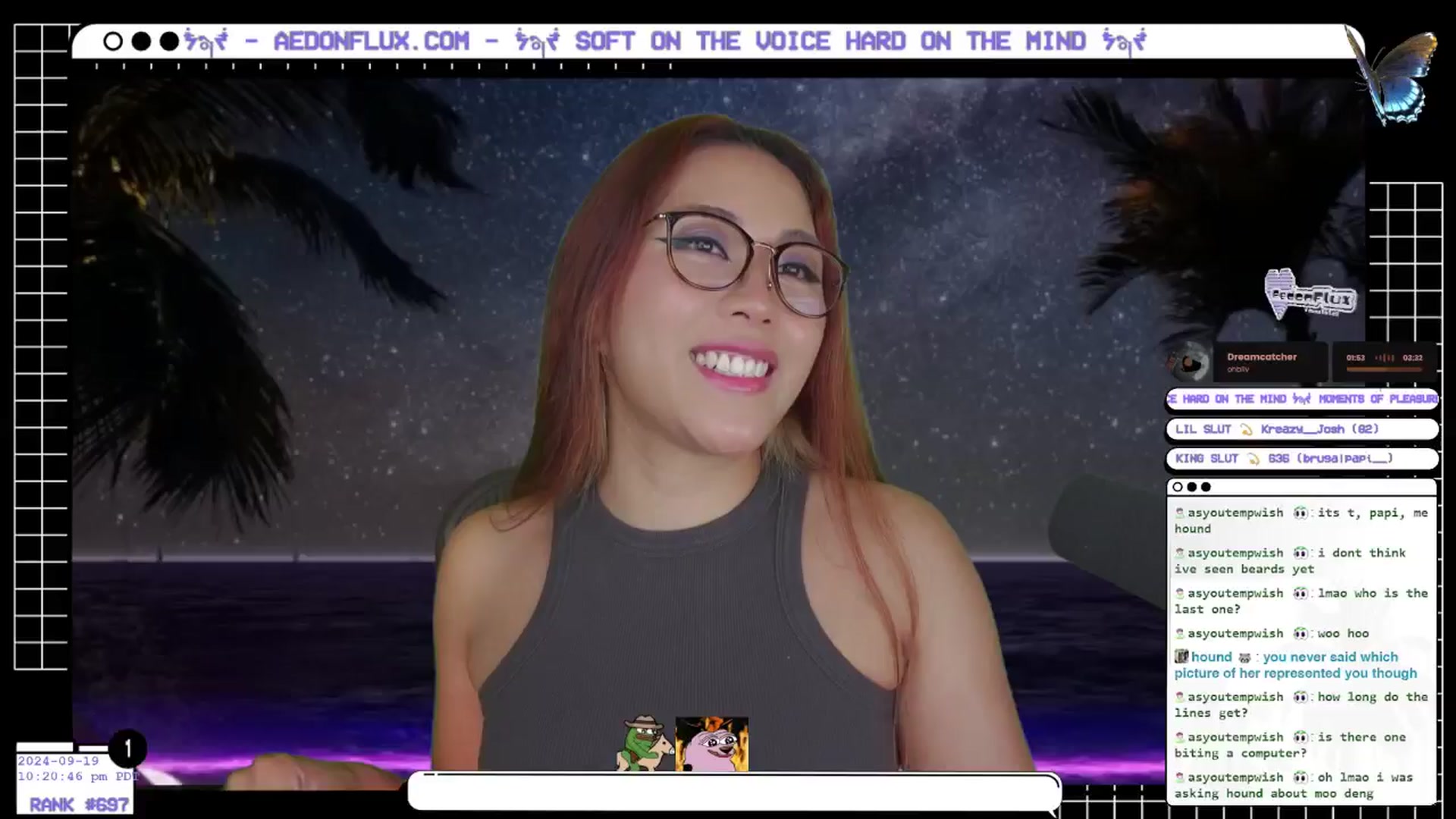 Gallery image thumbnail from AedonFlux's myfreecams stream on, 09/20/2024, 06:00 image 7 of 20