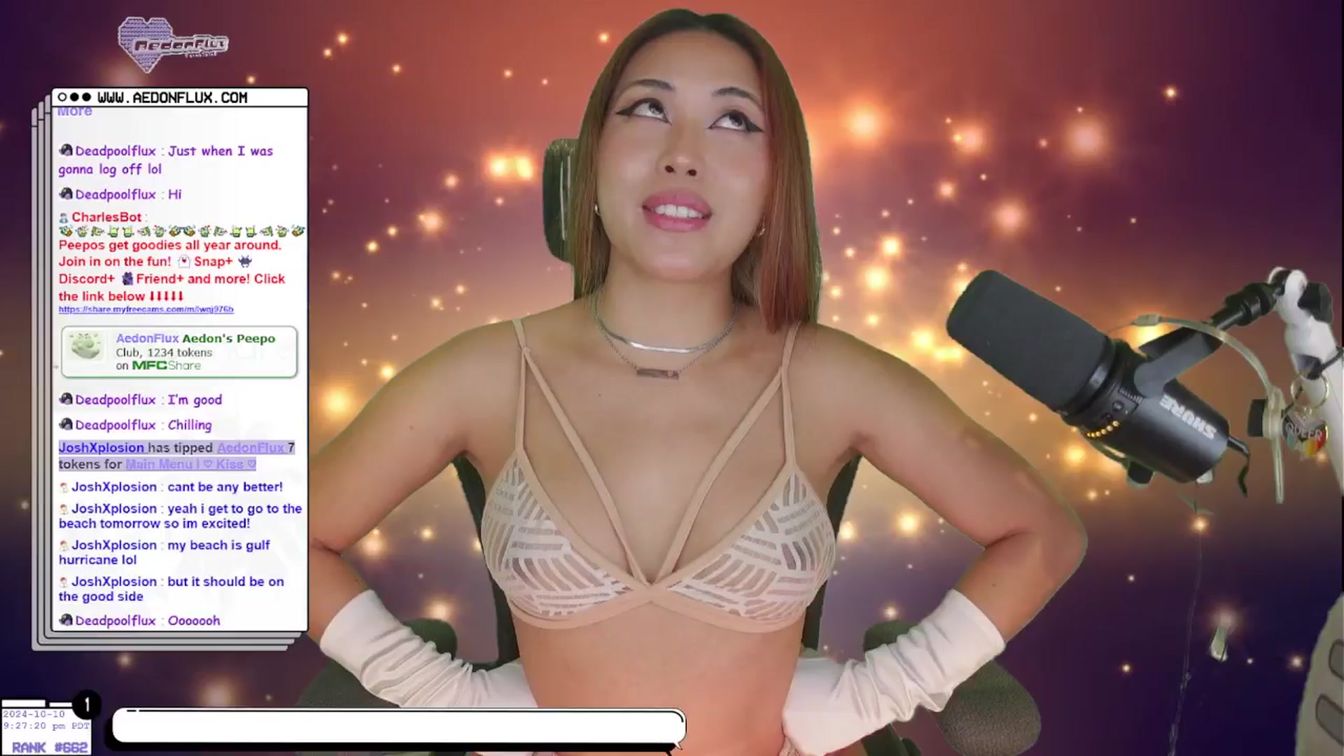 Gallery image thumbnail from AedonFlux's myfreecams stream on, 10/11/2024, 04:51 image 1 of 20
