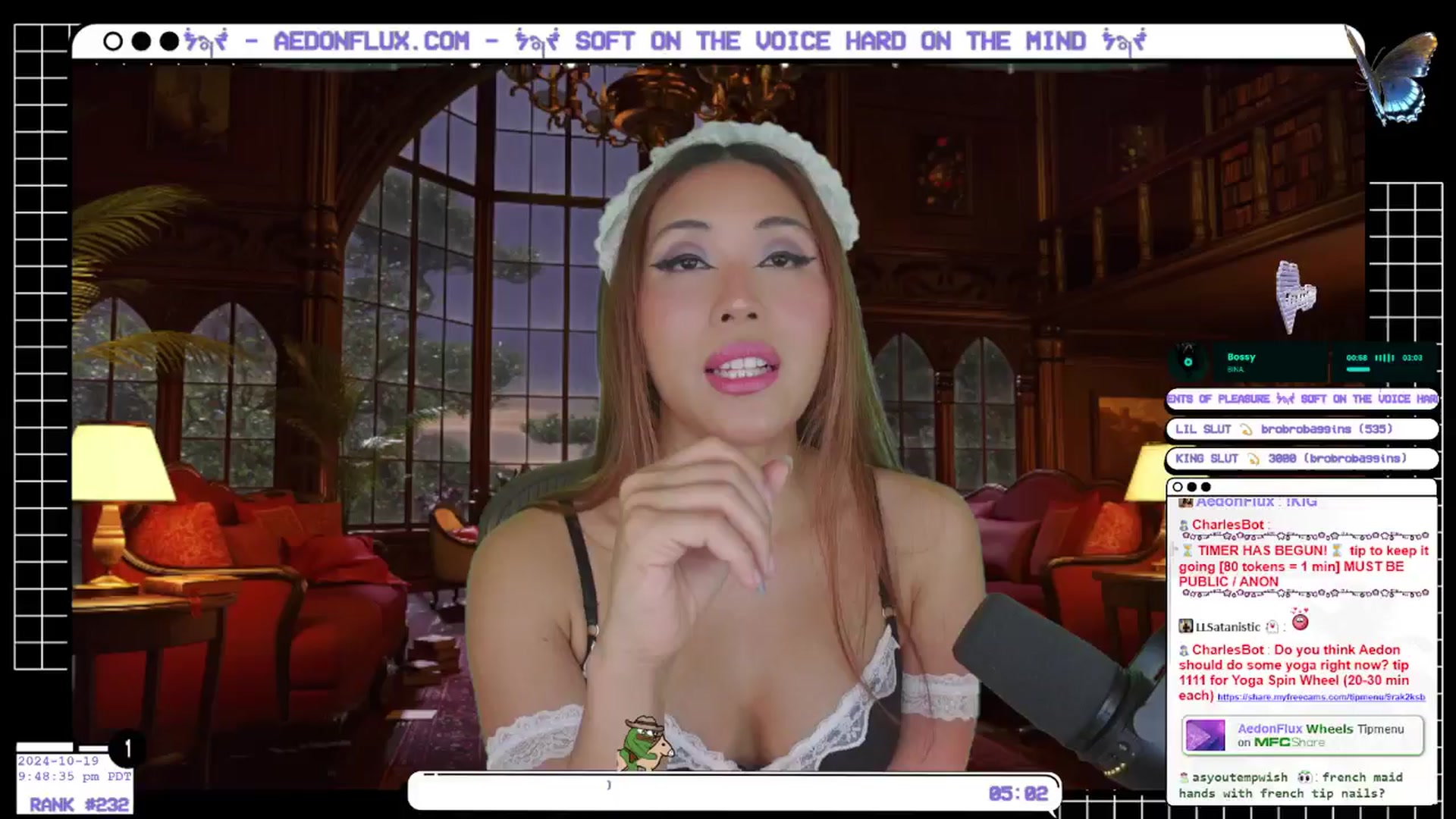 Gallery image thumbnail from AedonFlux's myfreecams stream on, 10/20/2024, 05:10 image 10 of 20