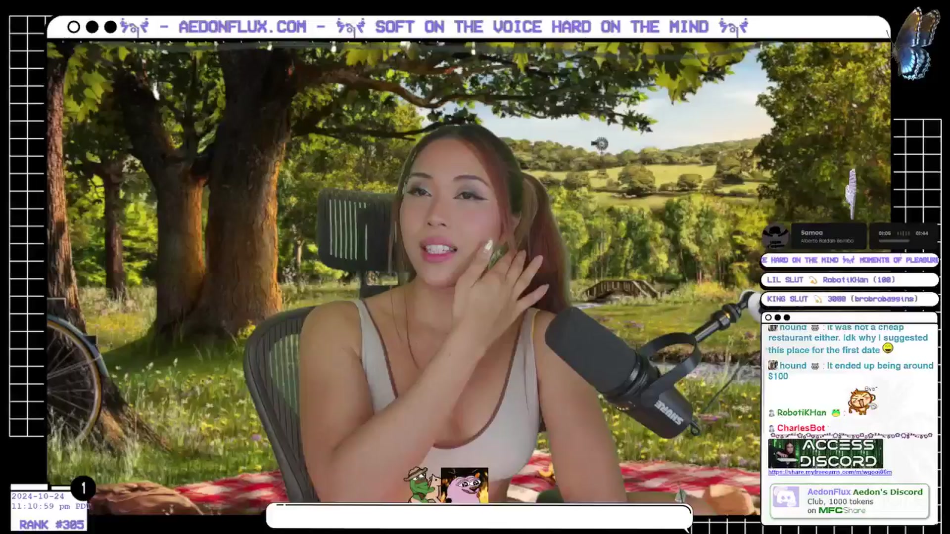 Gallery image thumbnail from AedonFlux's myfreecams stream on, 10/25/2024, 07:10 image 9 of 20