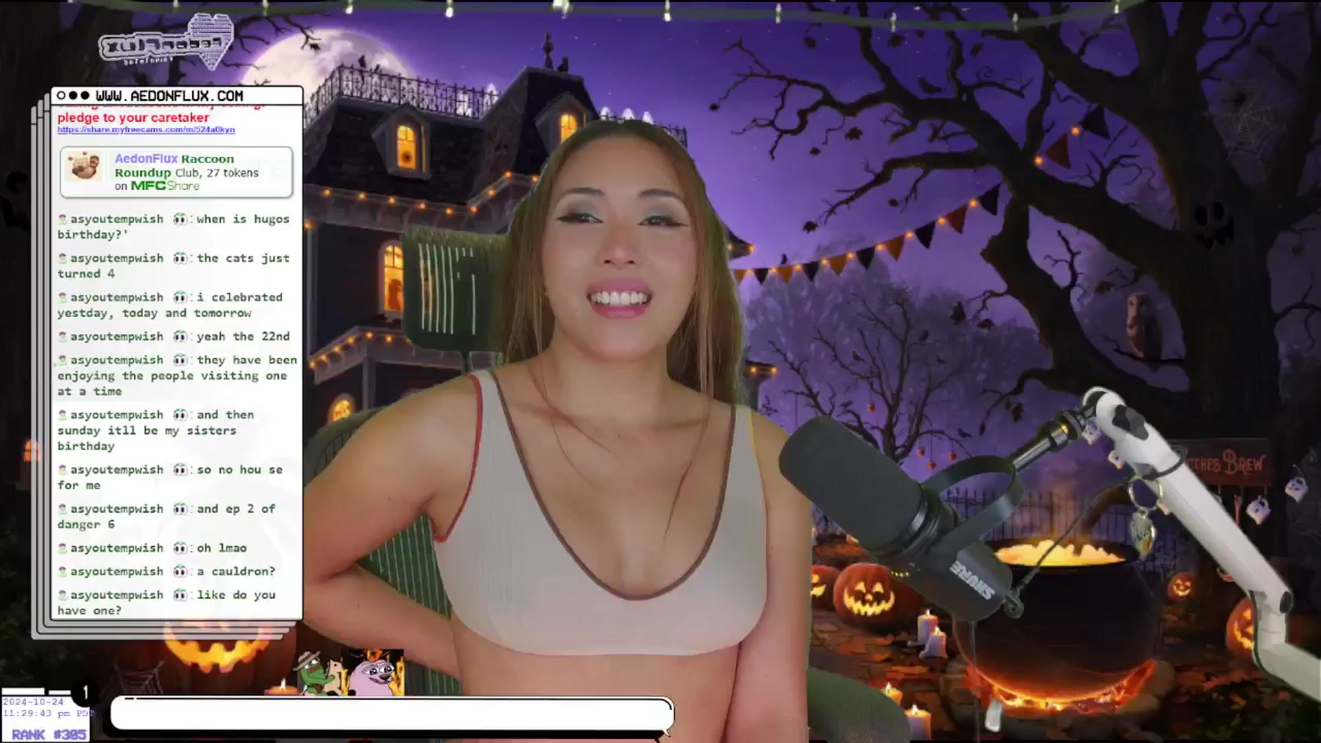 Gallery image thumbnail from AedonFlux's myfreecams stream on, 10/25/2024, 07:10 image 13 of 20