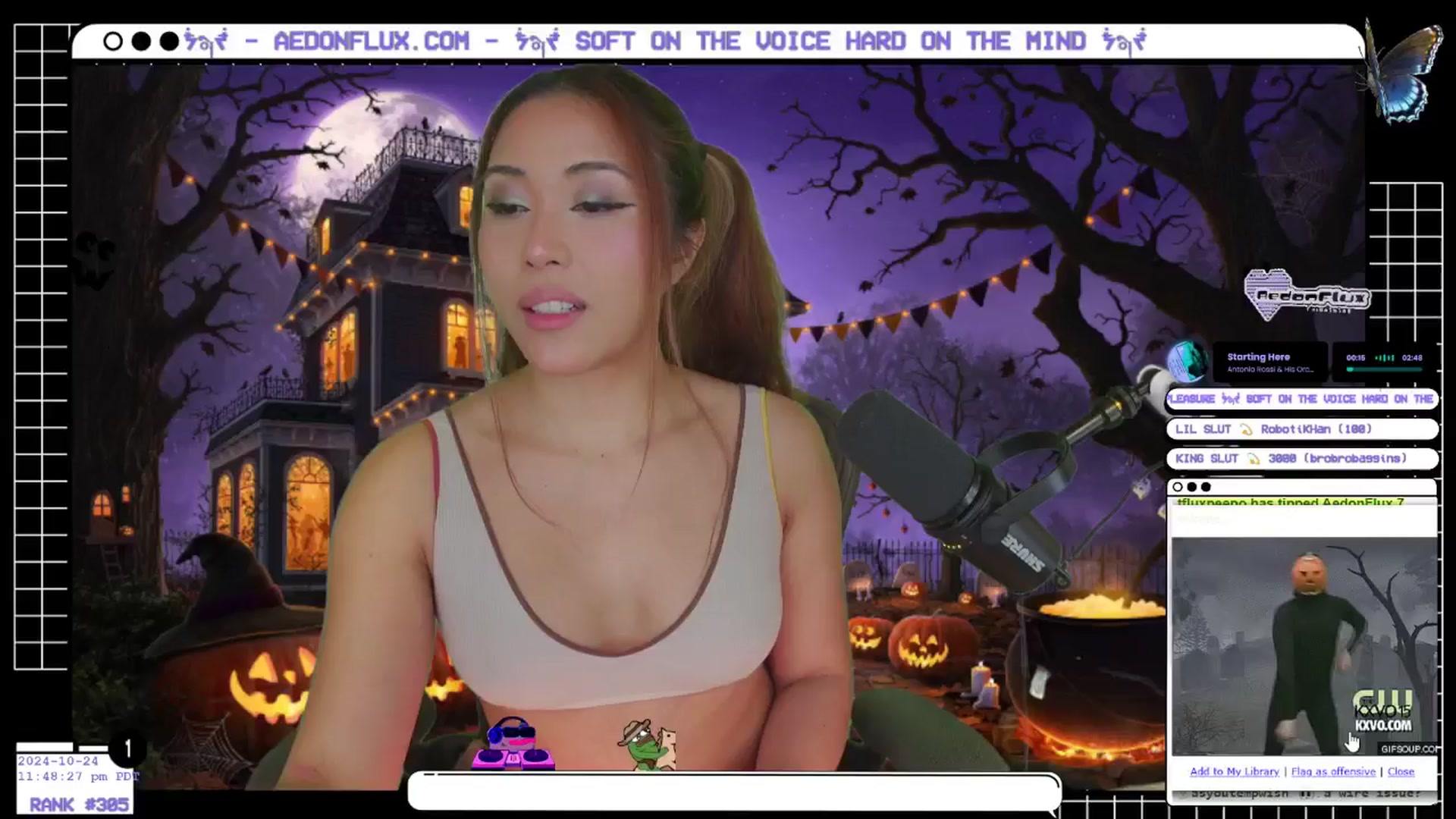 Gallery image thumbnail from AedonFlux's myfreecams stream on, 10/25/2024, 07:10 image 17 of 20