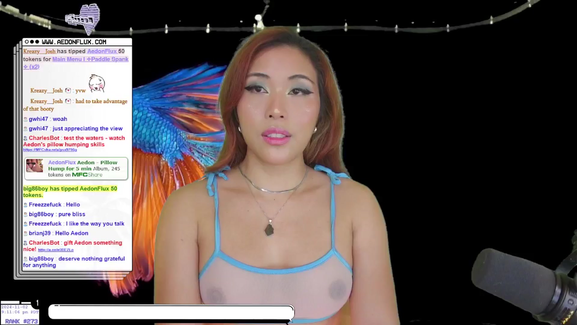 Gallery image thumbnail from AedonFlux's myfreecams stream on, 11/03/2024, 05:21 image 6 of 20