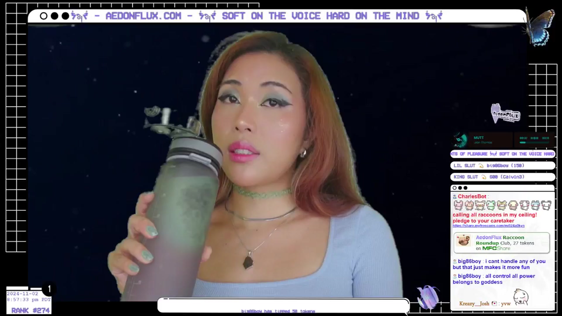 Gallery image thumbnail from AedonFlux's myfreecams stream on, 11/03/2024, 05:21 image 3 of 20