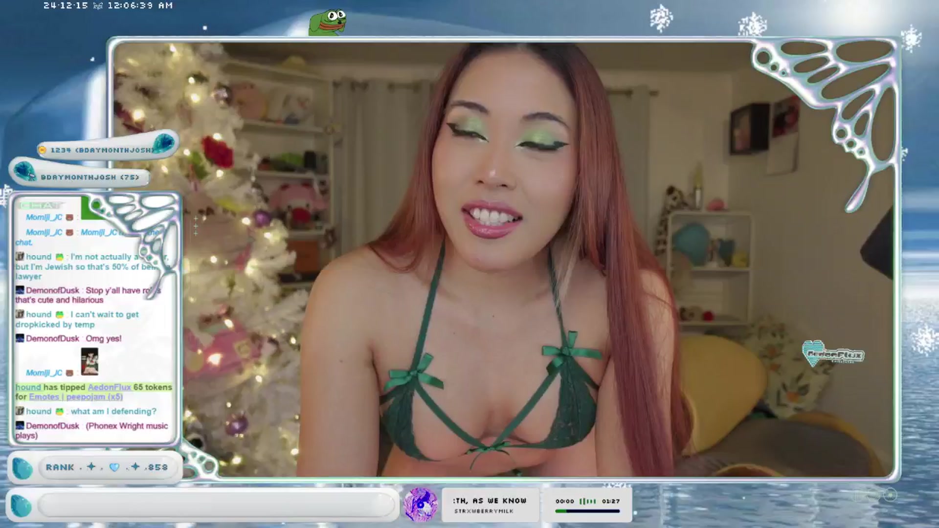 Gallery image thumbnail from AedonFlux's myfreecams stream on, 12/15/2024, 06:30 image 8 of 20