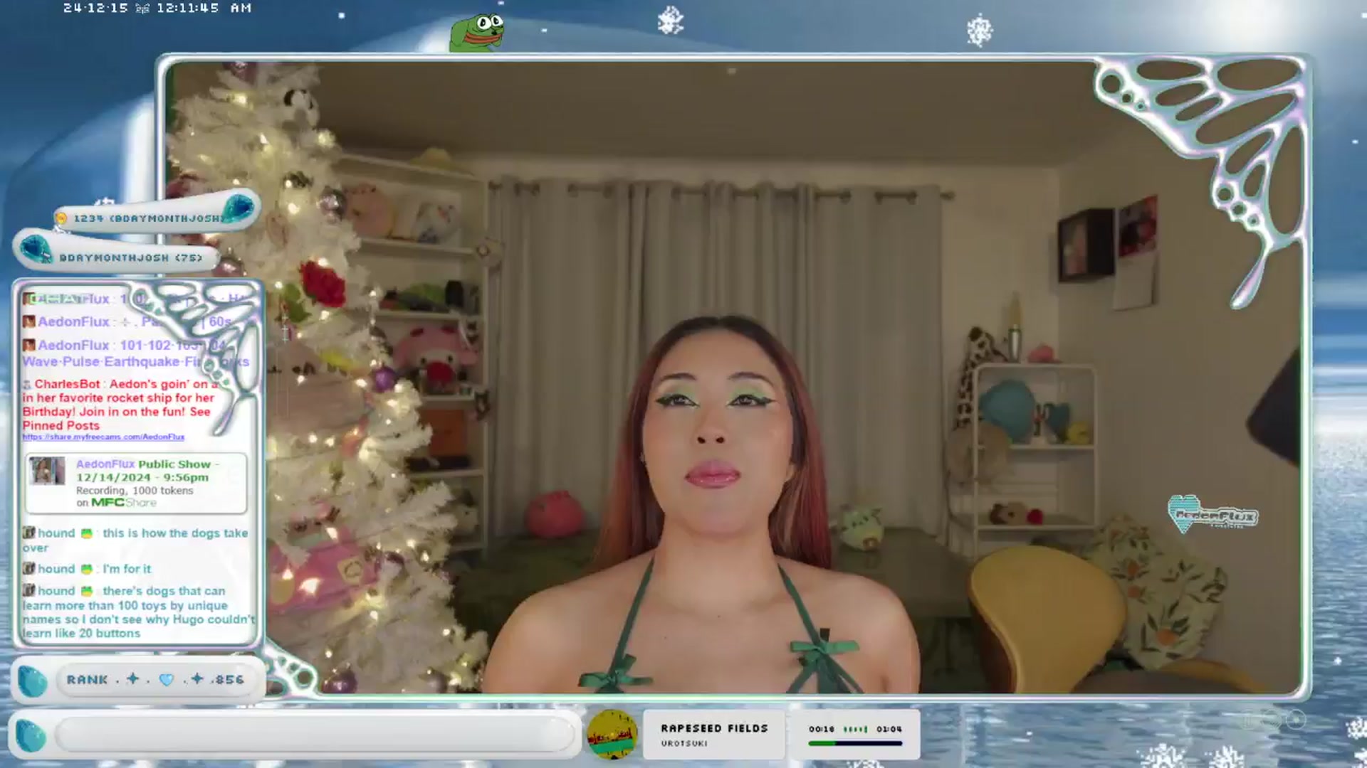 Gallery image thumbnail from AedonFlux's myfreecams stream on, 12/15/2024, 06:30 image 11 of 20