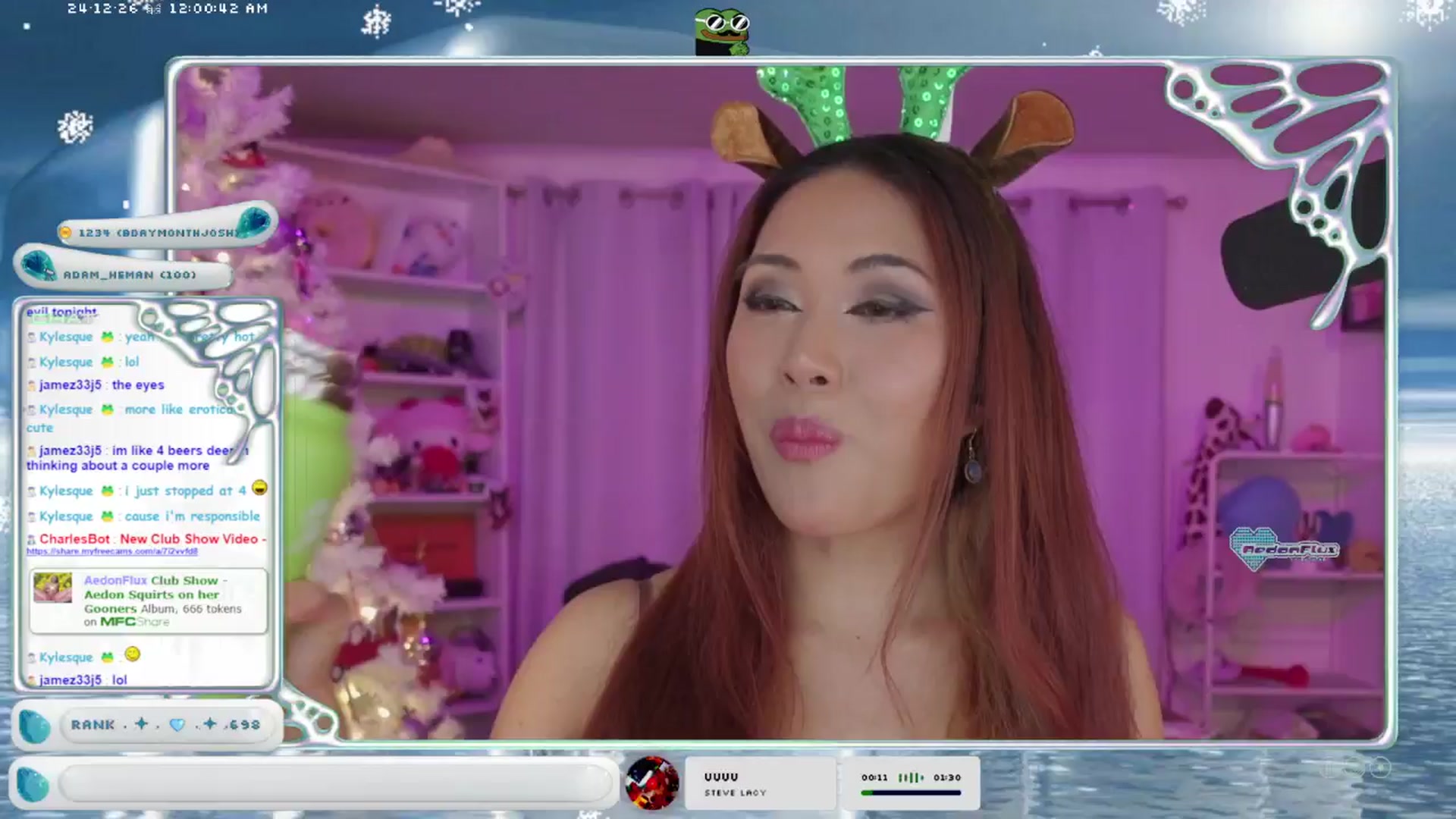 Gallery image thumbnail from AedonFlux's myfreecams stream on, 12/26/2024, 08:37 image 2 of 20