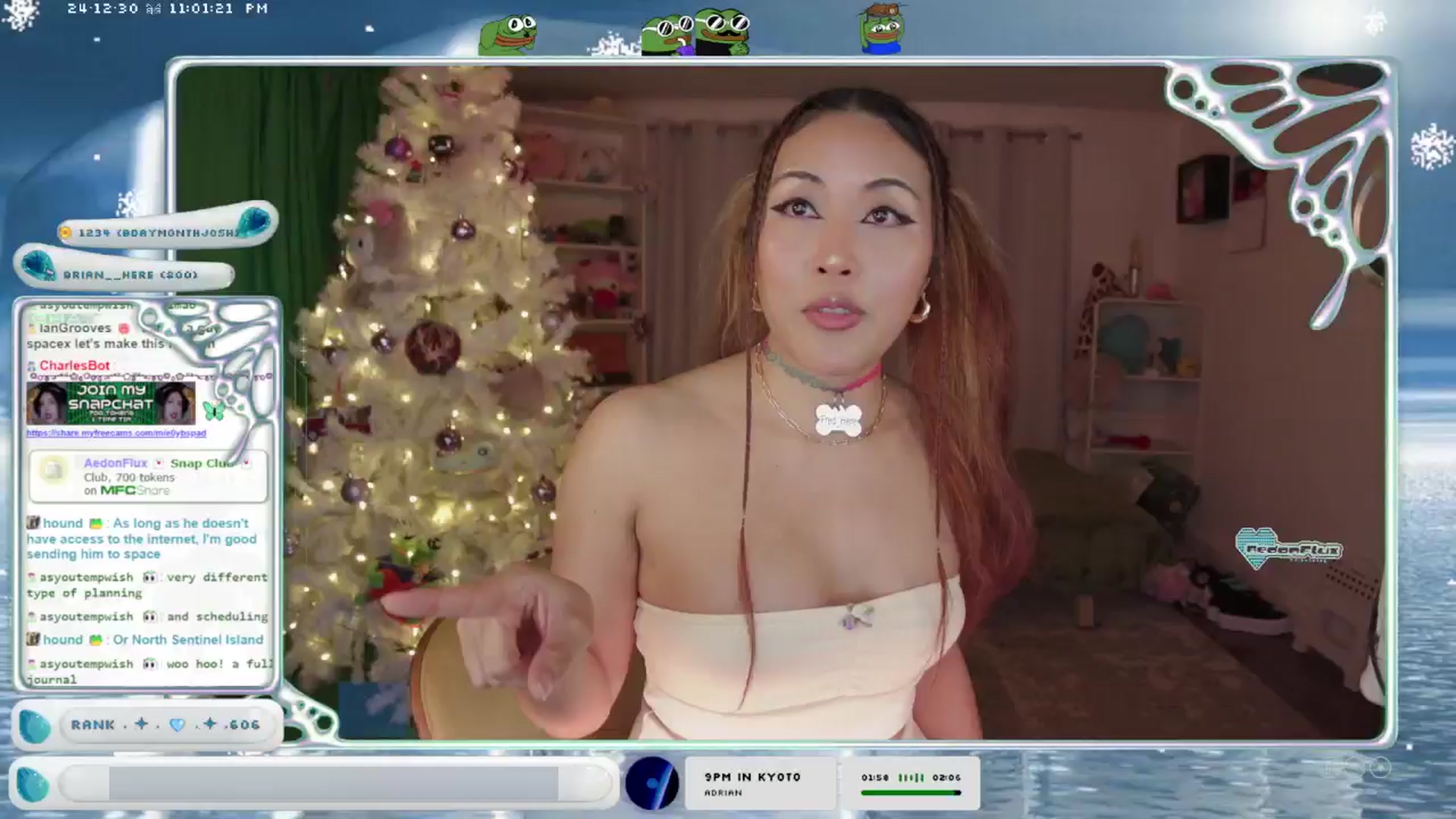 Gallery image thumbnail from AedonFlux's myfreecams stream on, 12/31/2024, 06:10 image 2 of 20
