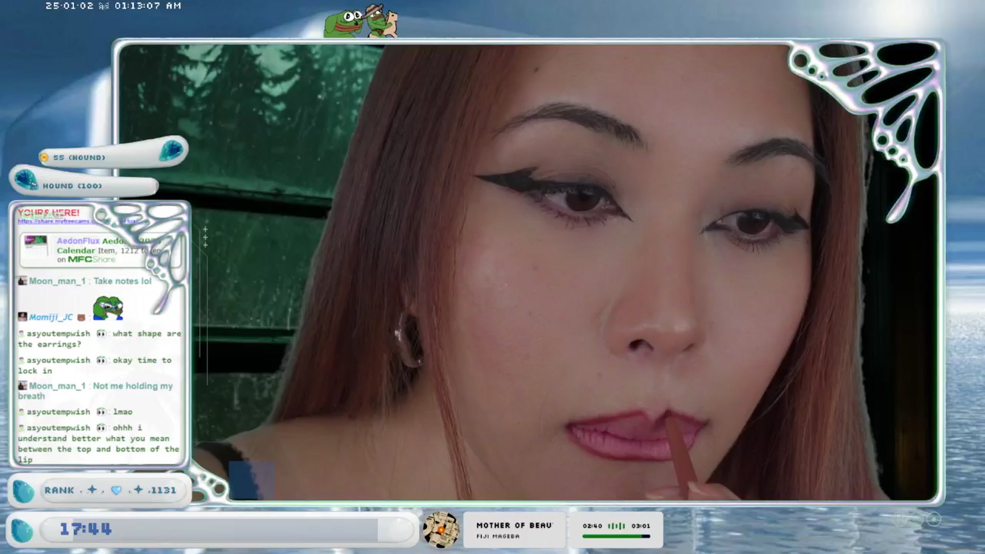 Gallery image thumbnail from AedonFlux's myfreecams stream on, 01/02/2025, 07:35 image 16 of 20
