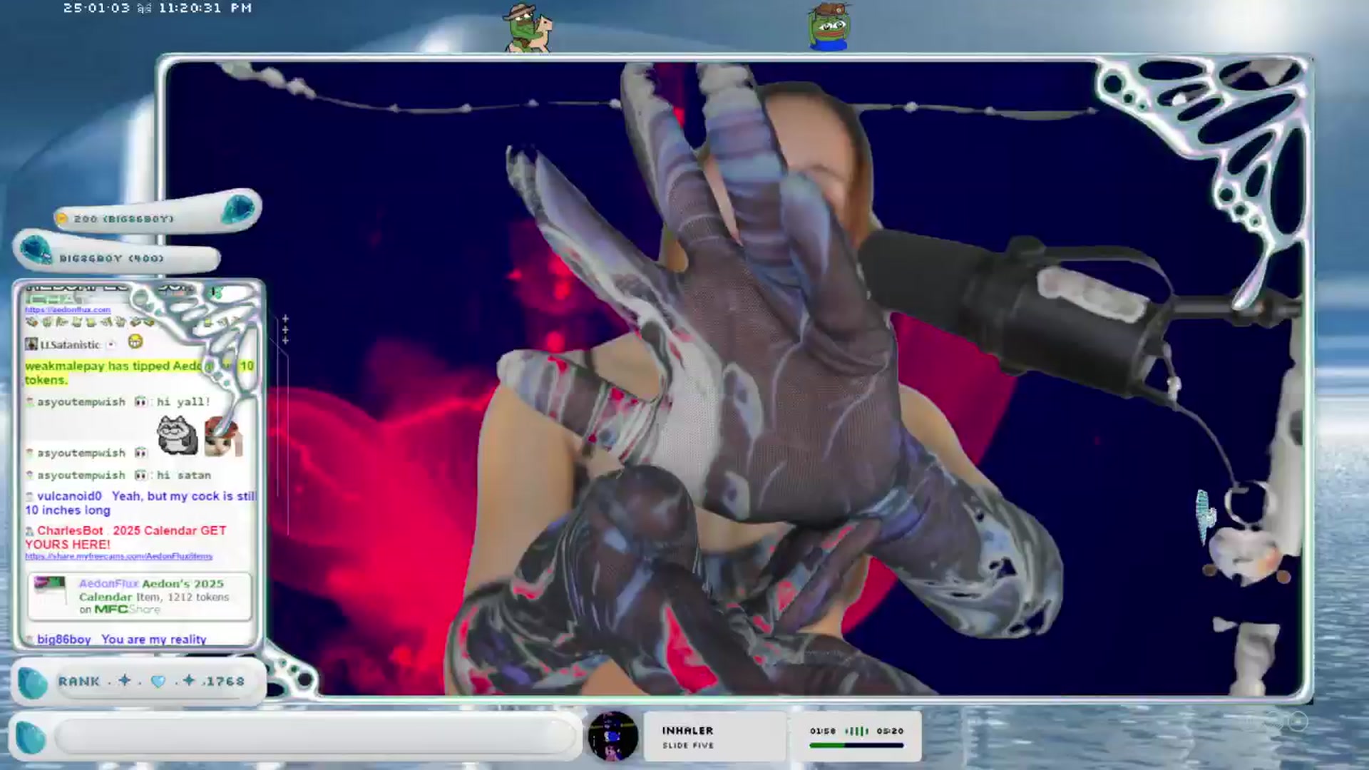Gallery image thumbnail from AedonFlux's myfreecams stream on, 01/04/2025, 07:42 image 6 of 20