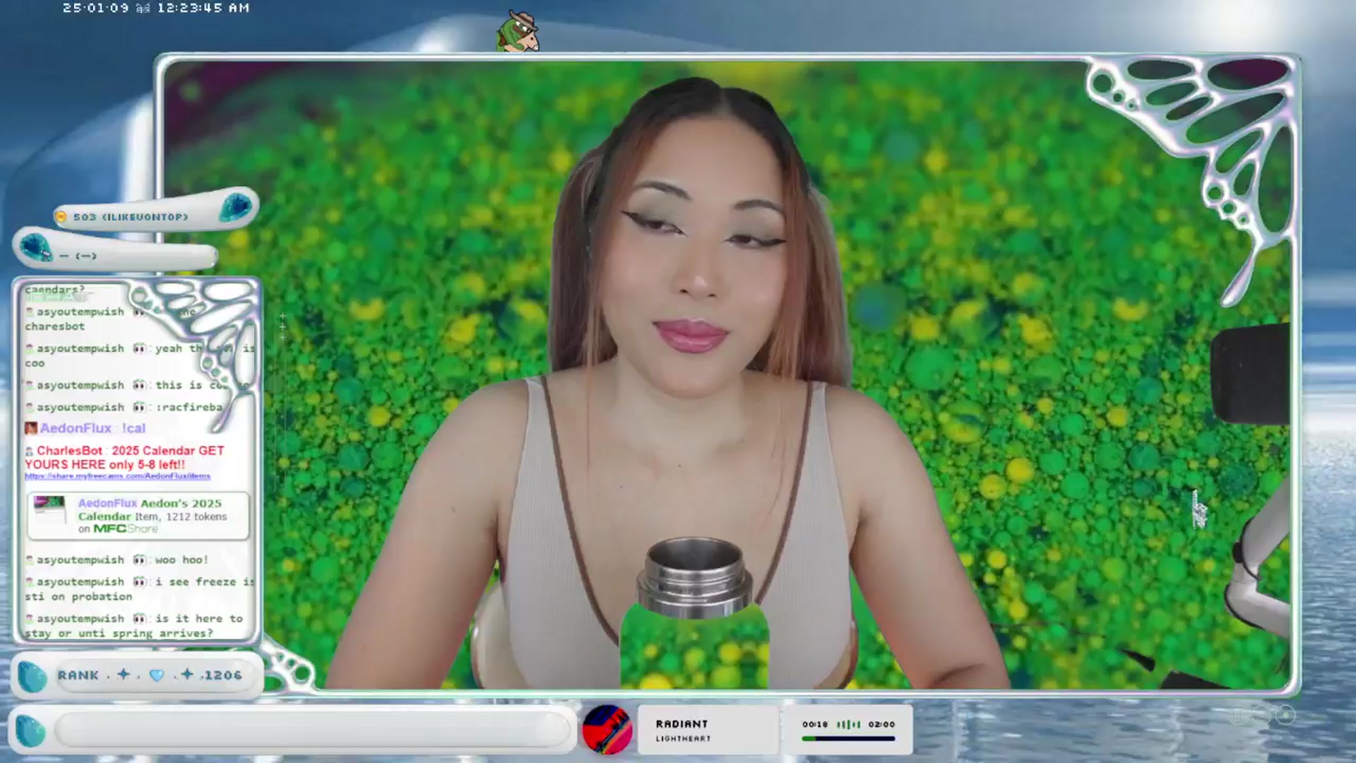 Gallery image thumbnail from AedonFlux's myfreecams stream on, 01/09/2025, 07:18 image 8 of 20