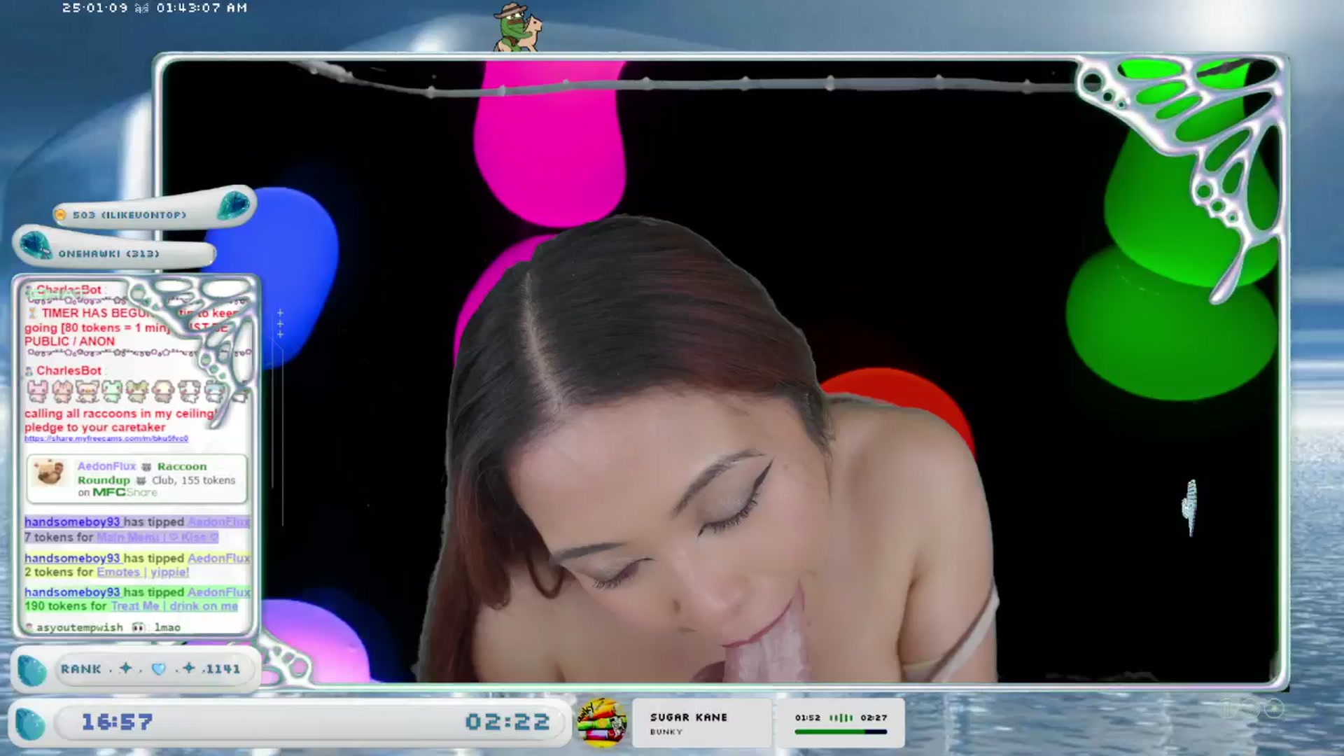 Gallery image thumbnail from AedonFlux's myfreecams stream on, 01/09/2025, 08:01 image 13 of 20