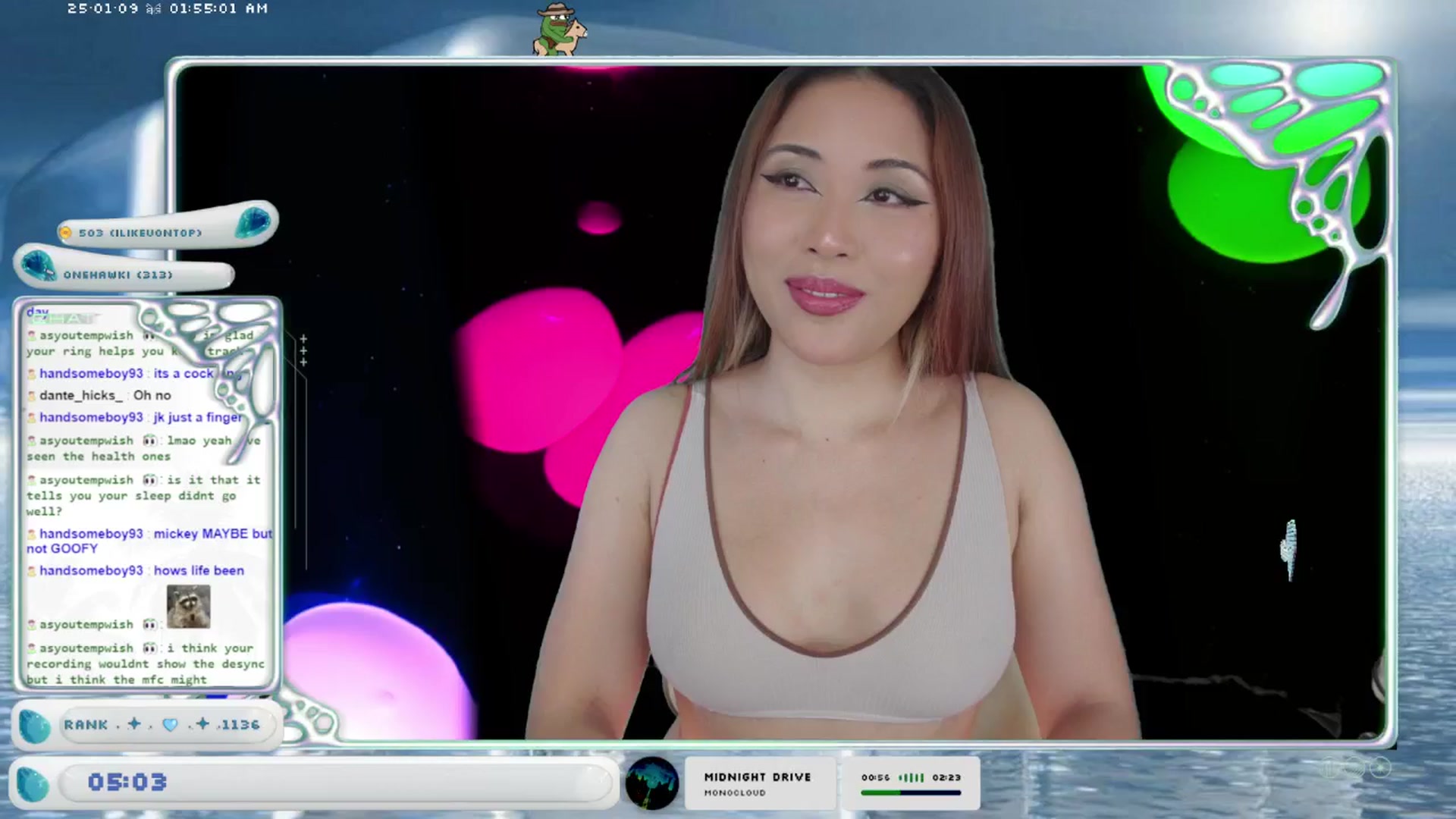 Gallery image thumbnail from AedonFlux's myfreecams stream on, 01/09/2025, 08:01 image 19 of 20