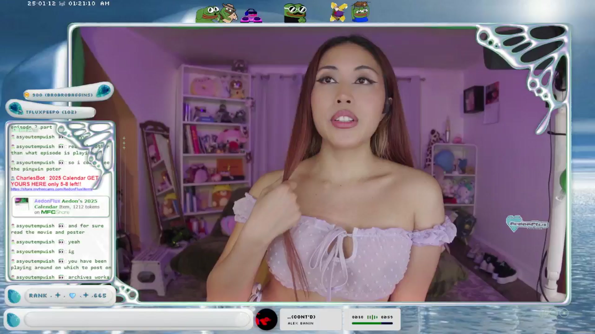 Gallery image thumbnail from AedonFlux's myfreecams stream on, 01/12/2025, 08:04 image 11 of 20