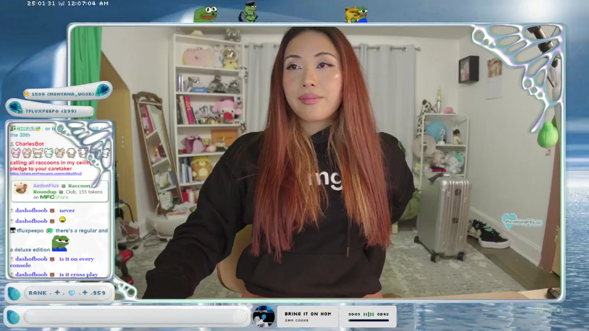 Gallery image thumbnail from AedonFlux's myfreecams stream on, 01/31/2025, 08:05 image 5 of 20