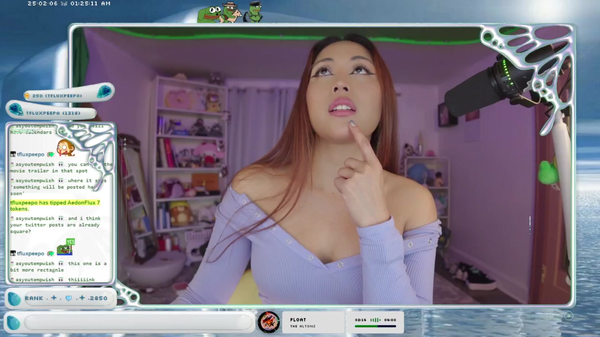 Gallery image thumbnail from AedonFlux's myfreecams stream on, 02/06/2025, 07:52 image 15 of 20