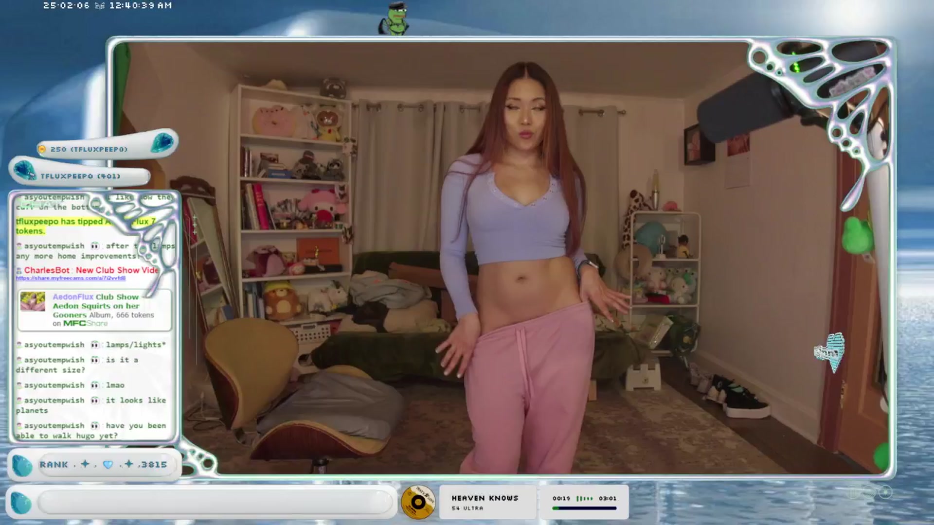 Gallery image thumbnail from AedonFlux's myfreecams stream on, 02/06/2025, 07:52 image 4 of 20