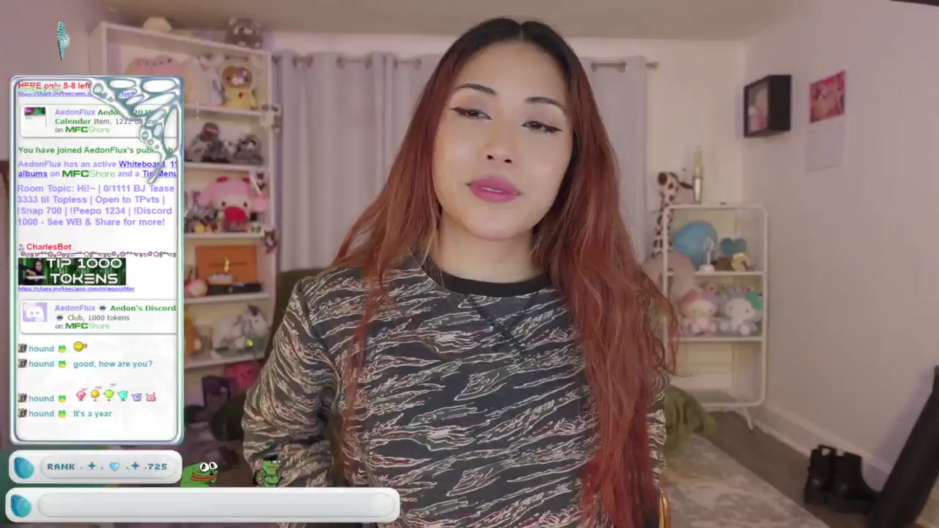 Gallery image thumbnail from AedonFlux's myfreecams stream on, 02/27/2025, 08:38 image 1 of 20