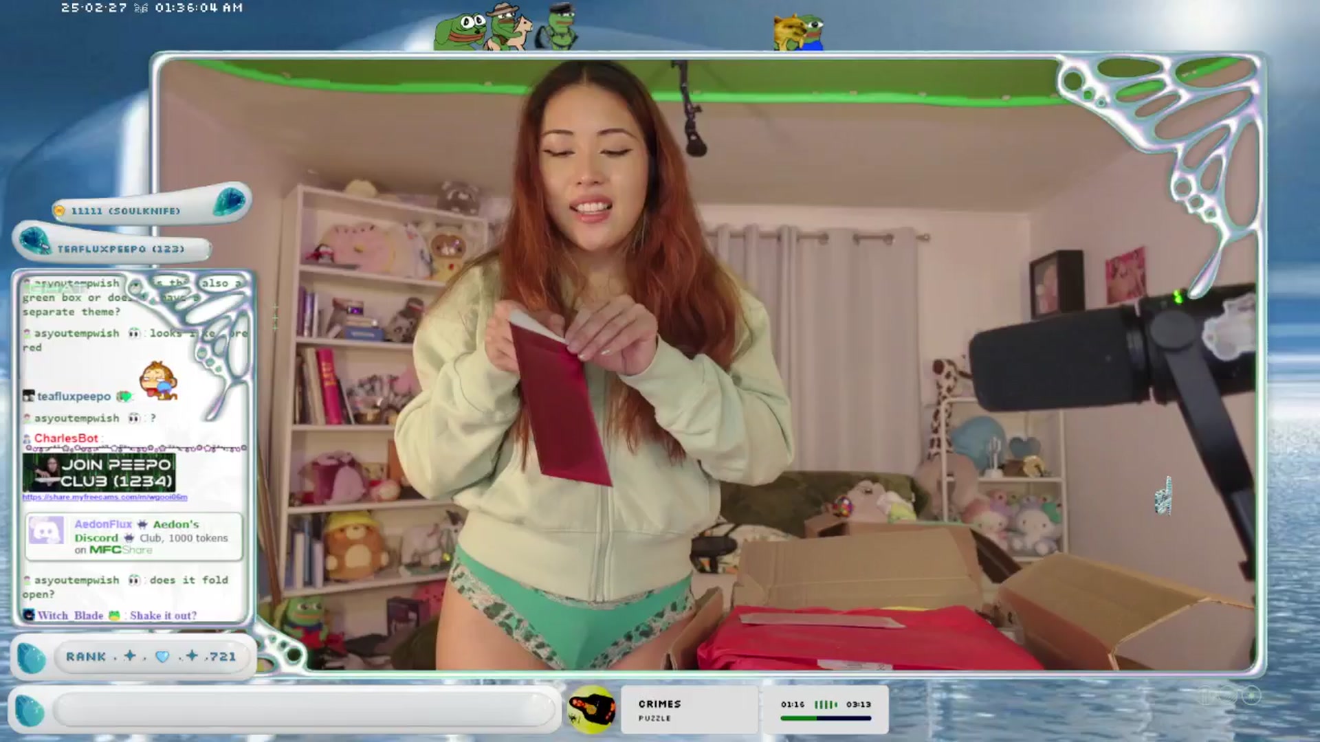 Gallery image thumbnail from AedonFlux's myfreecams stream on, 02/27/2025, 08:38 image 10 of 20