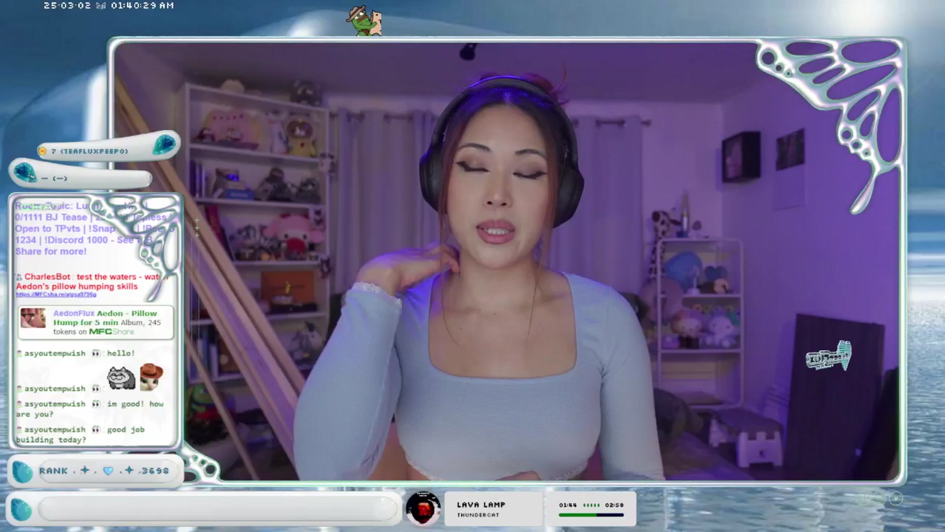 Gallery image thumbnail from AedonFlux's myfreecams stream on, 03/02/2025, 08:09 image 1 of 20