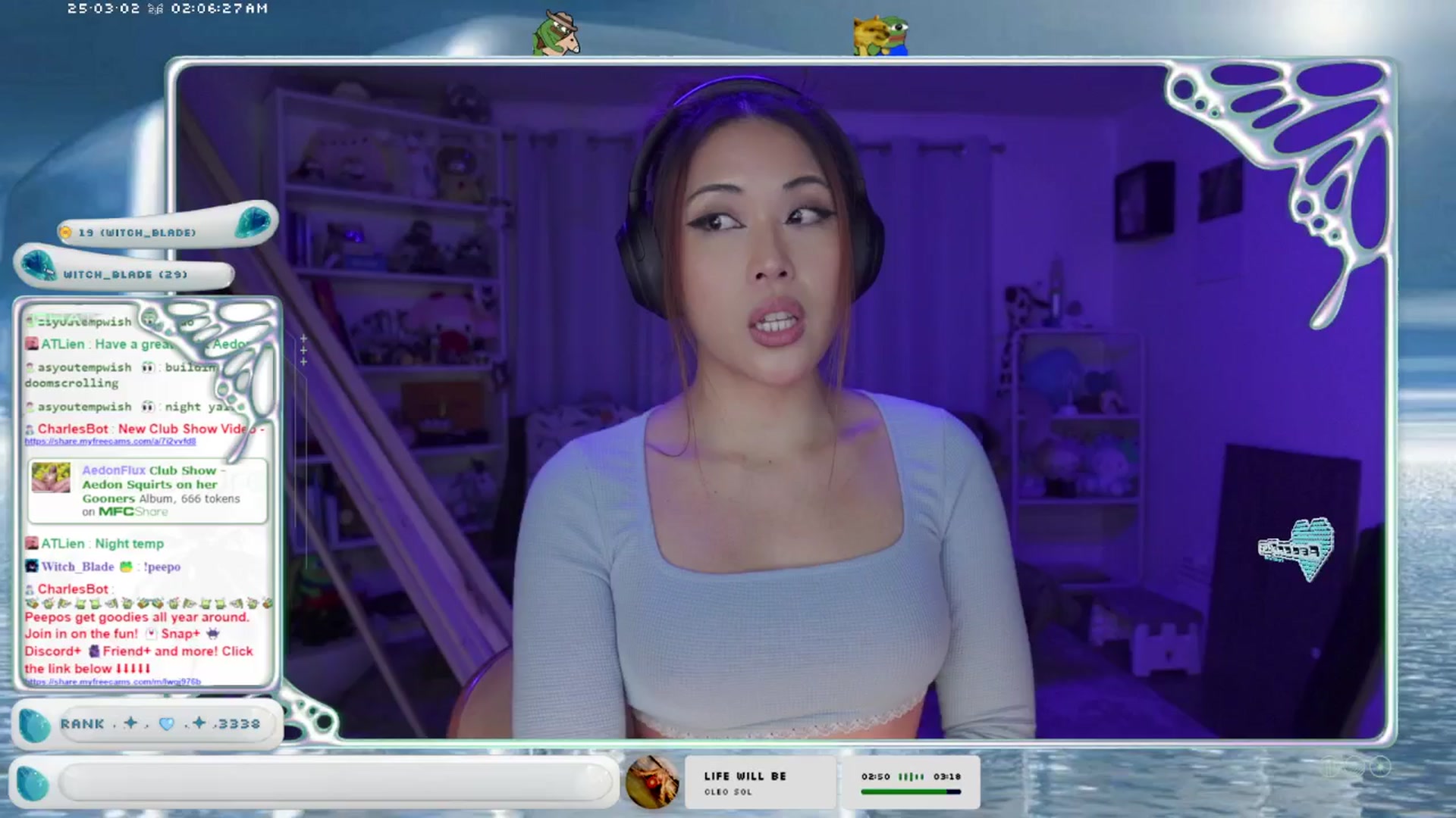 Gallery image thumbnail from AedonFlux's myfreecams stream on, 03/02/2025, 08:09 image 20 of 20