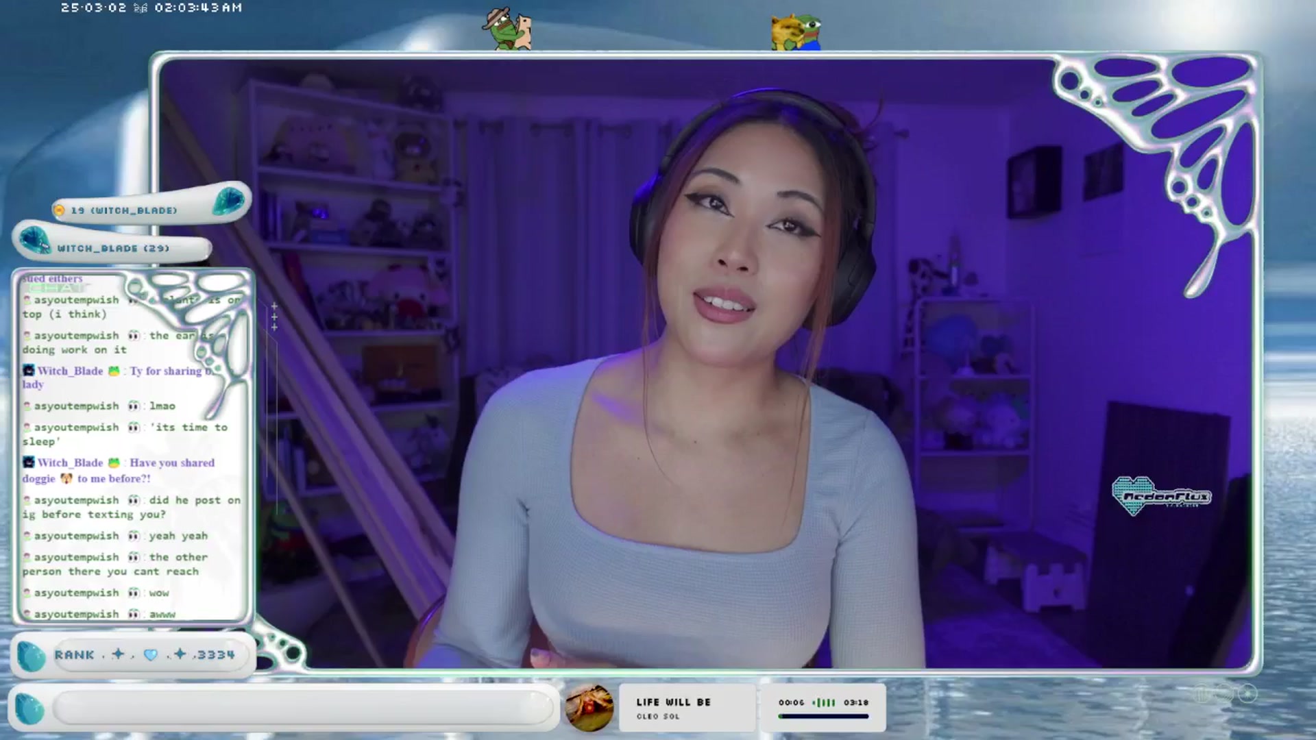 Gallery image thumbnail from AedonFlux's myfreecams stream on, 03/02/2025, 08:09 image 18 of 20