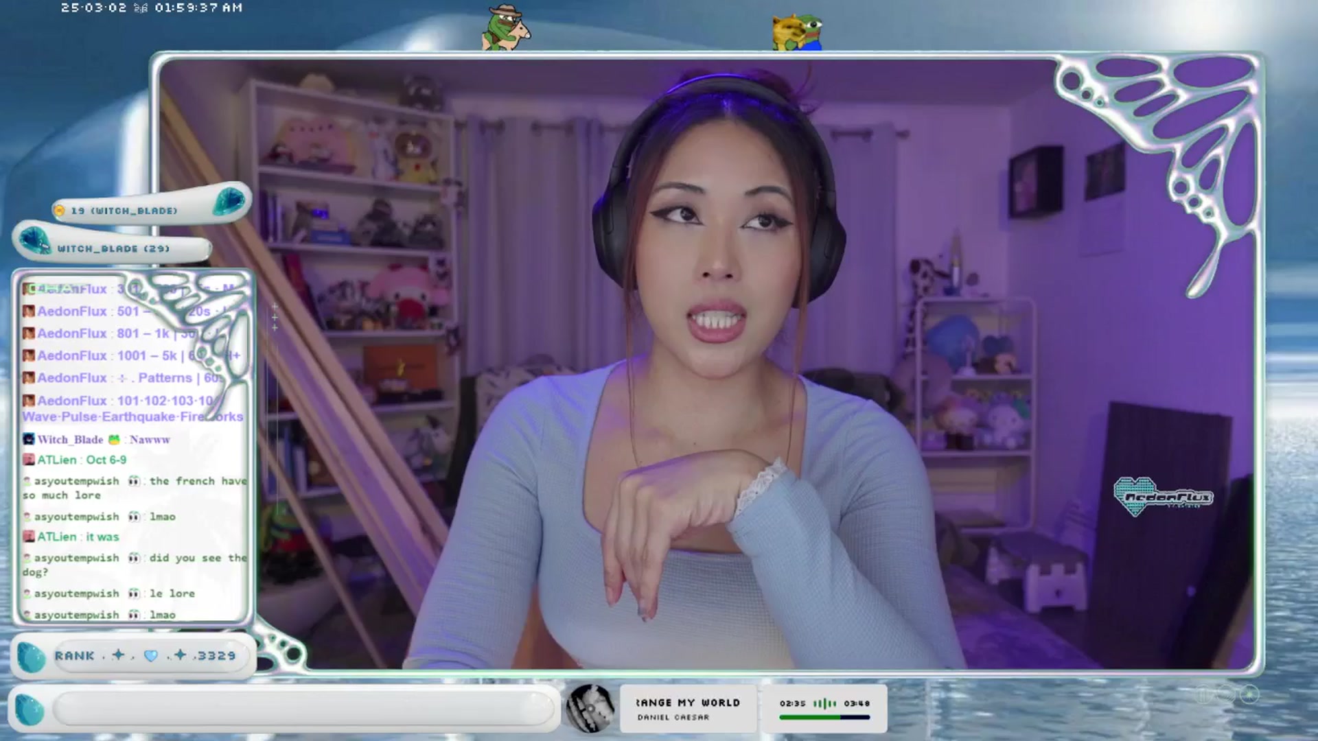 Gallery image thumbnail from AedonFlux's myfreecams stream on, 03/02/2025, 08:09 image 15 of 20