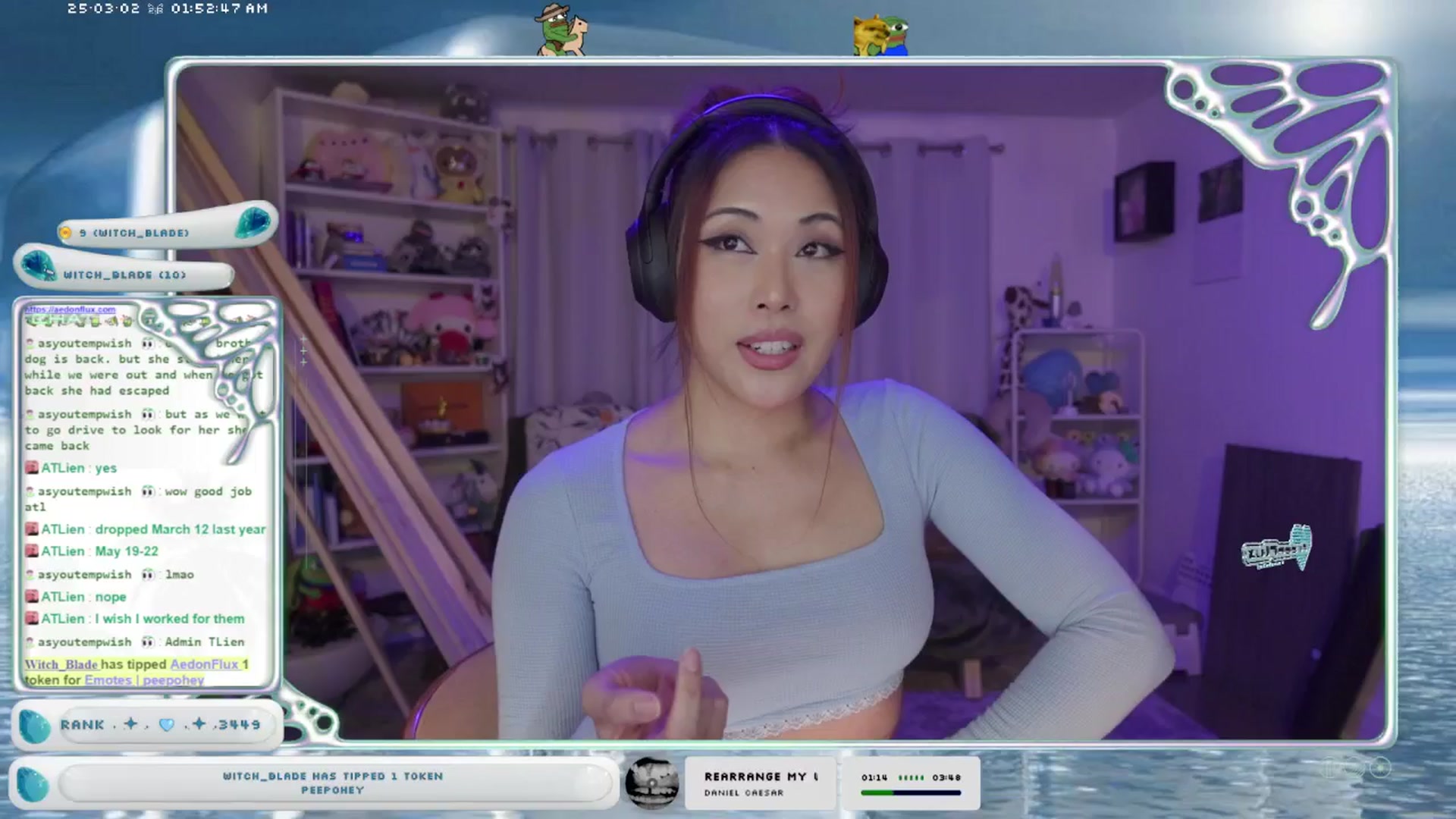 Gallery image thumbnail from AedonFlux's myfreecams stream on, 03/02/2025, 08:09 image 10 of 20