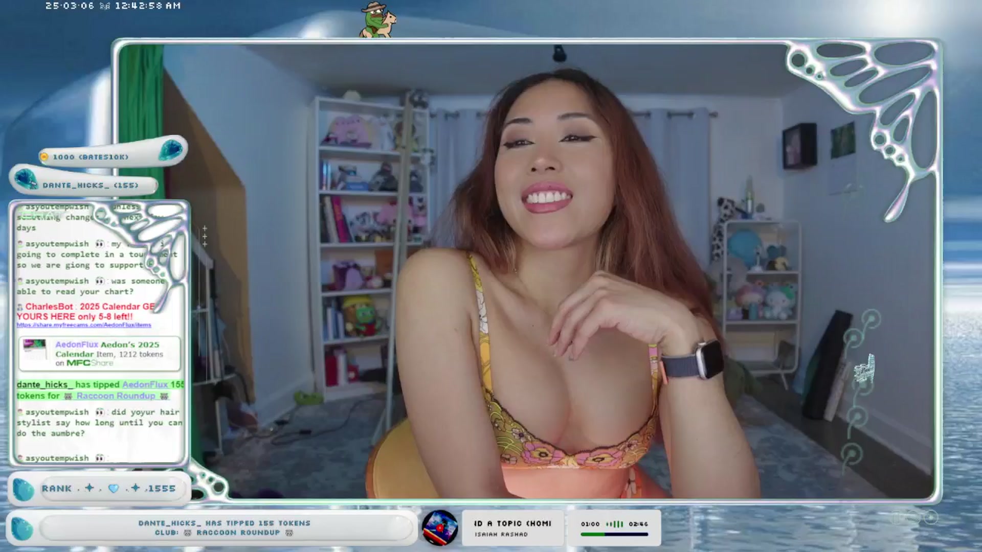 Gallery image thumbnail from AedonFlux's myfreecams stream on, 03/06/2025, 06:49 image 14 of 20