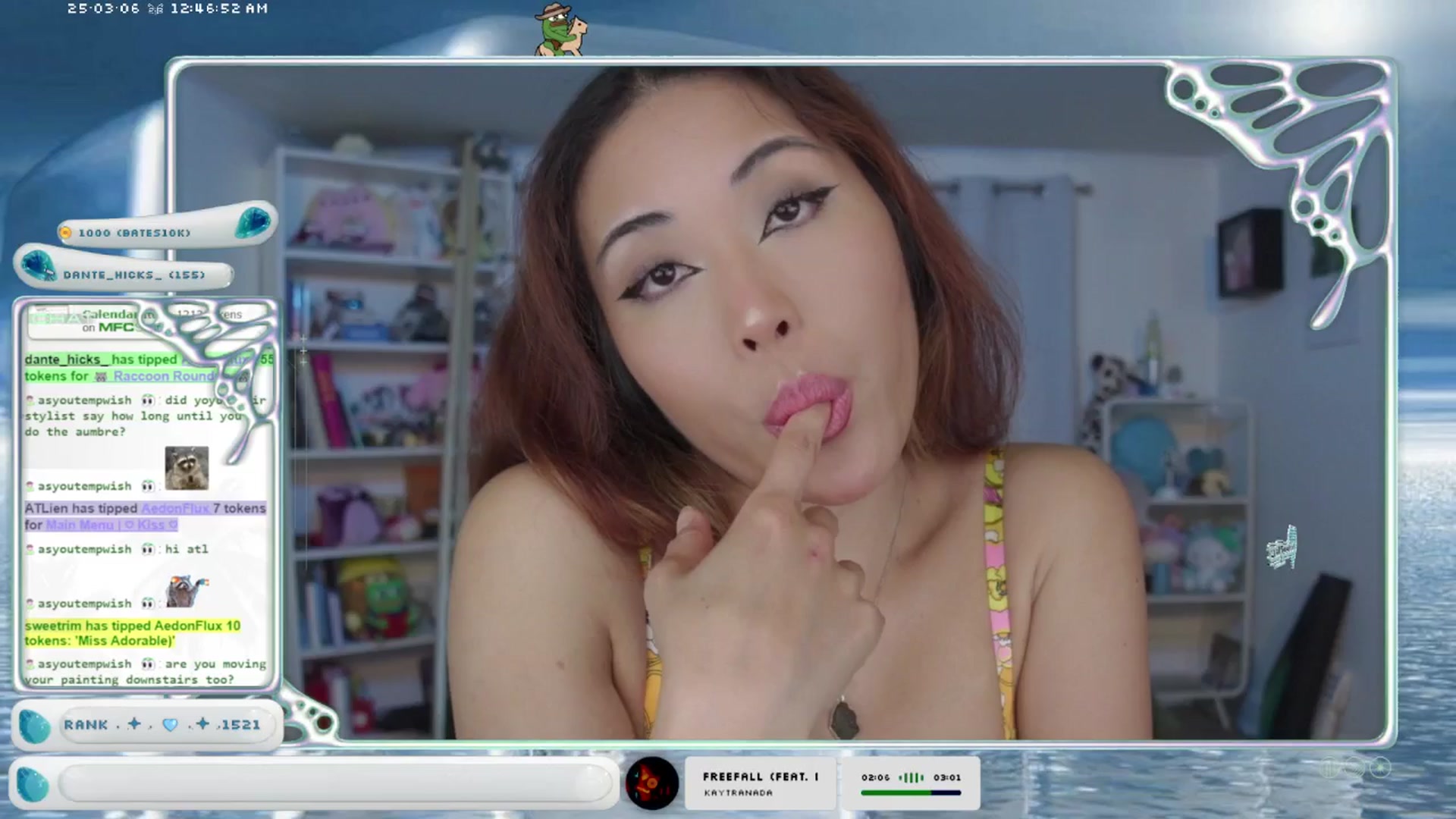 Gallery image thumbnail from AedonFlux's myfreecams stream on, 03/06/2025, 06:49 image 20 of 20