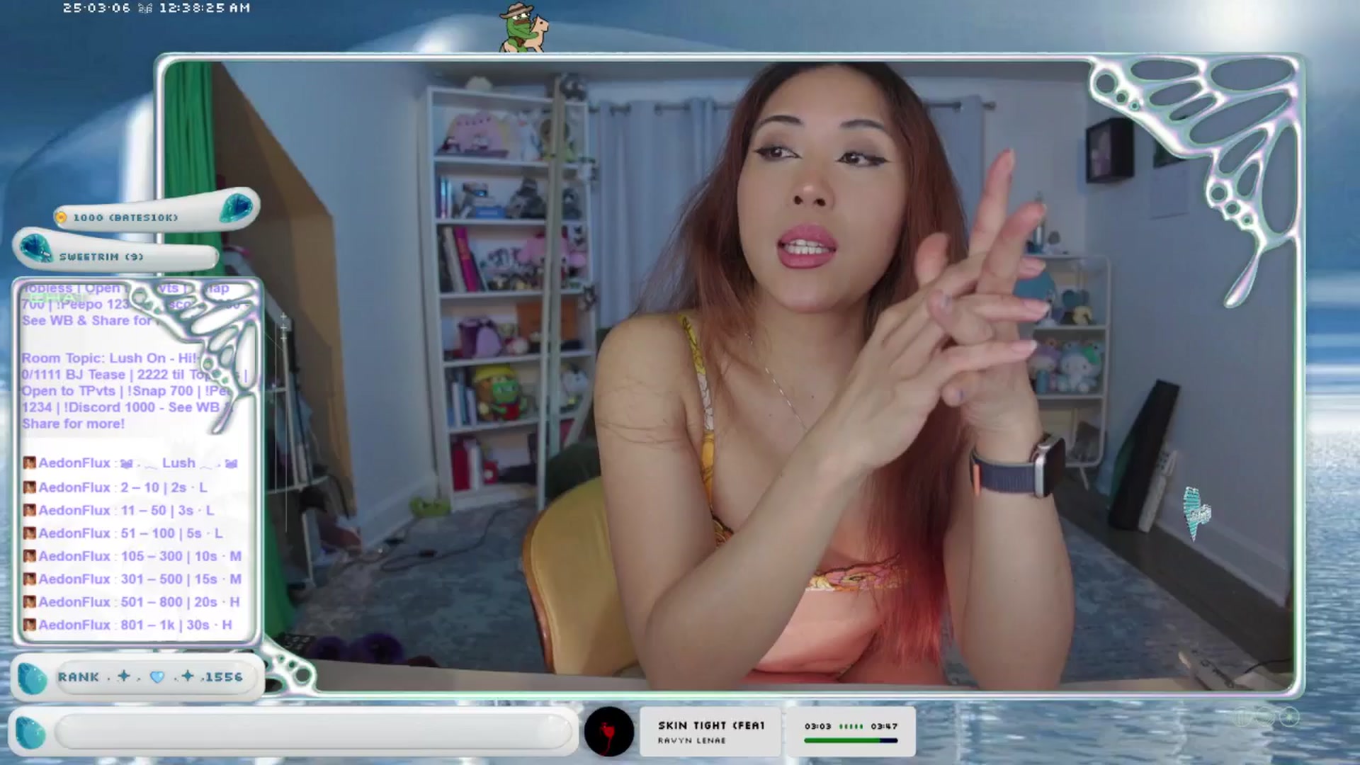Gallery image thumbnail from AedonFlux's myfreecams stream on, 03/06/2025, 06:49 image 7 of 20