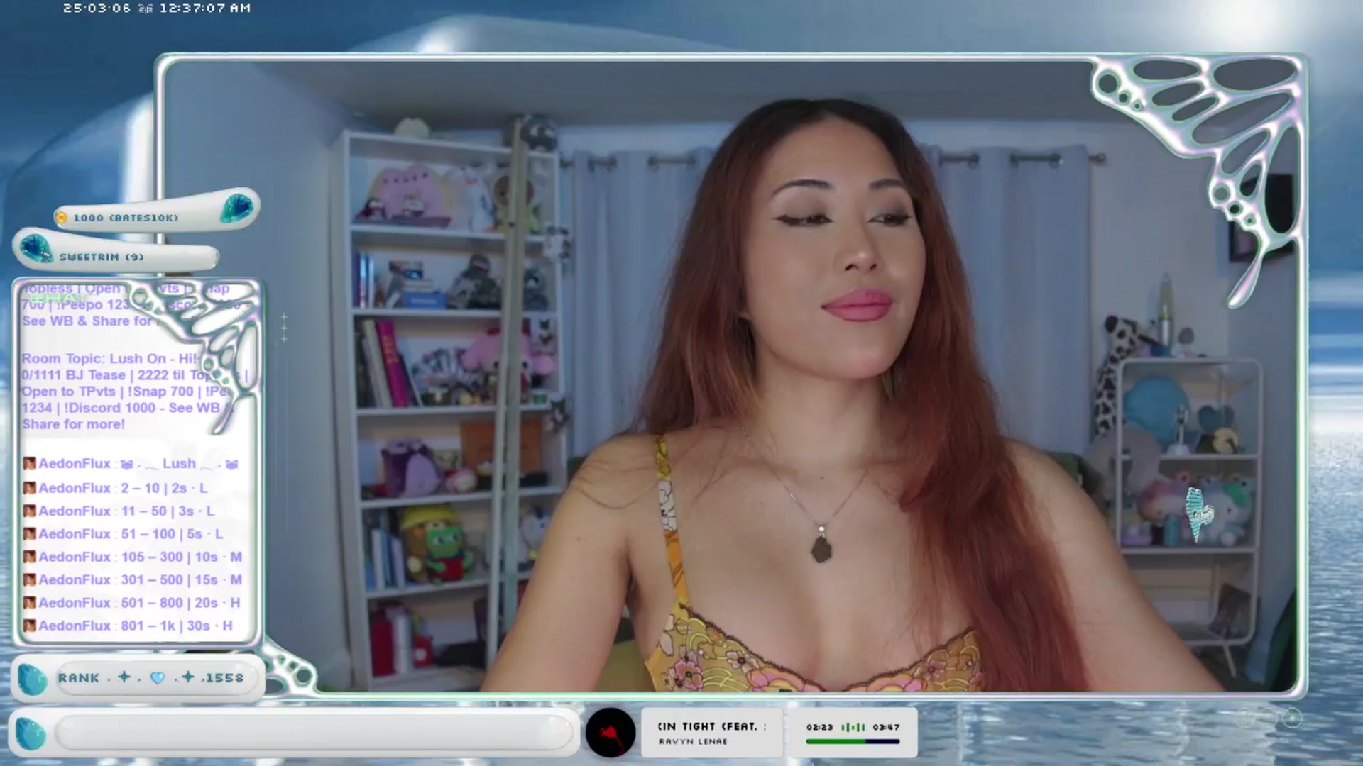 Gallery image thumbnail from AedonFlux's myfreecams stream on, 03/06/2025, 06:49 image 5 of 20