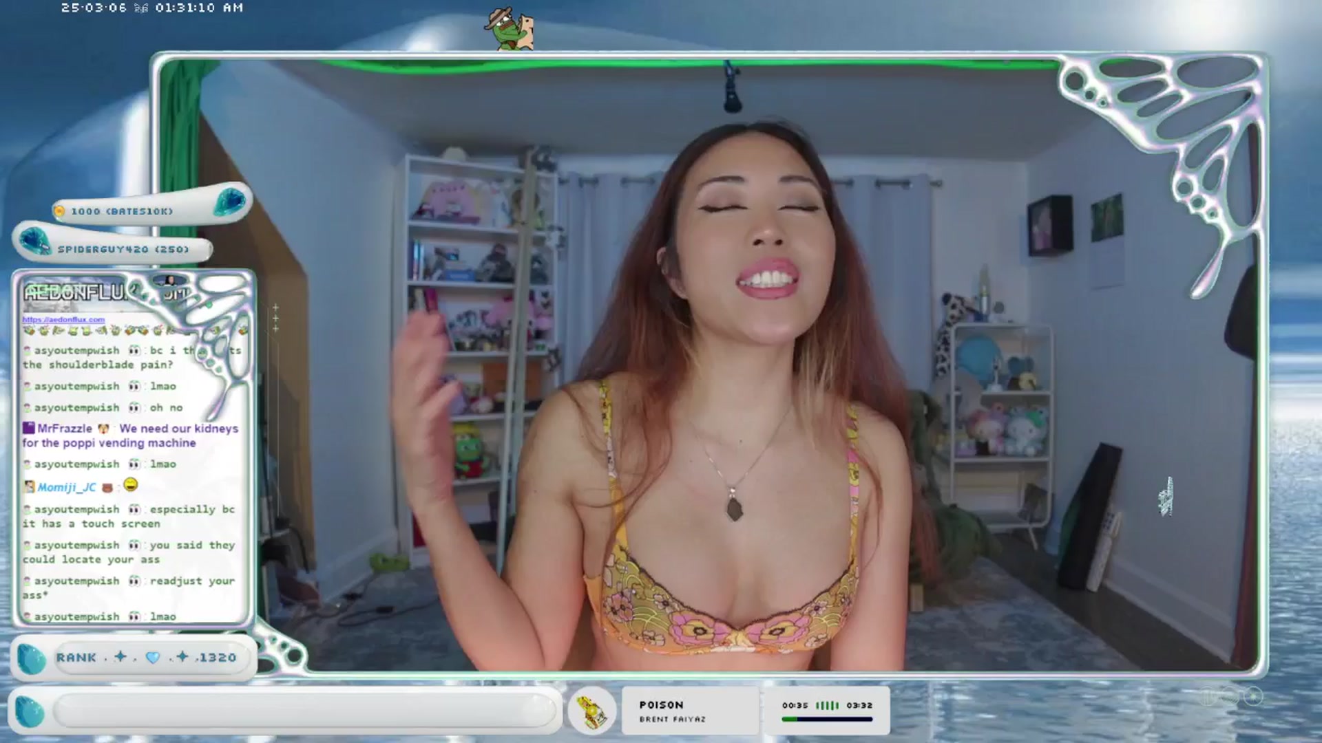 Gallery image thumbnail from AedonFlux's myfreecams stream on, 03/06/2025, 07:35 image 20 of 20