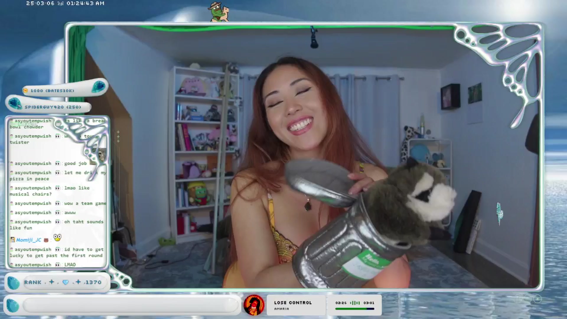 Gallery image thumbnail from AedonFlux's myfreecams stream on, 03/06/2025, 07:35 image 17 of 20