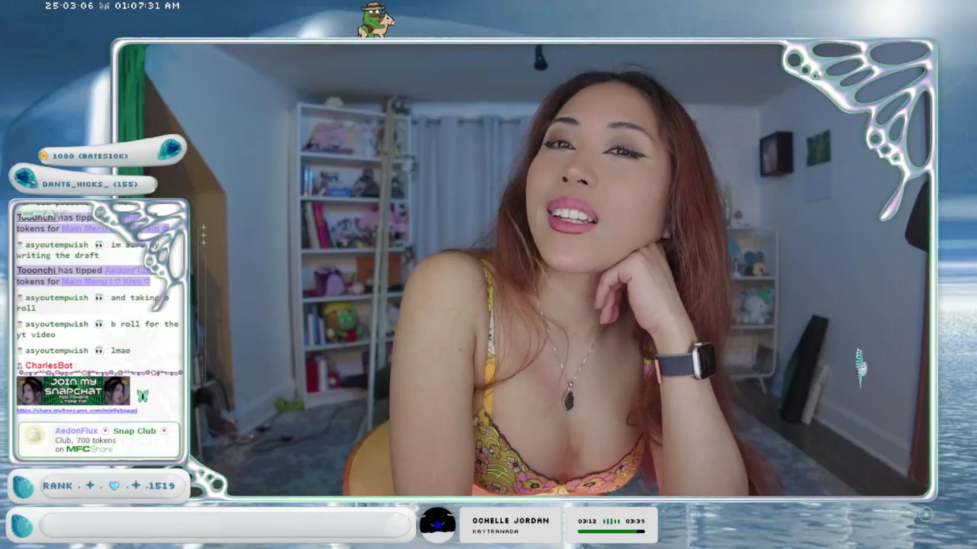 Gallery image thumbnail from AedonFlux's myfreecams stream on, 03/06/2025, 07:35 image 9 of 20