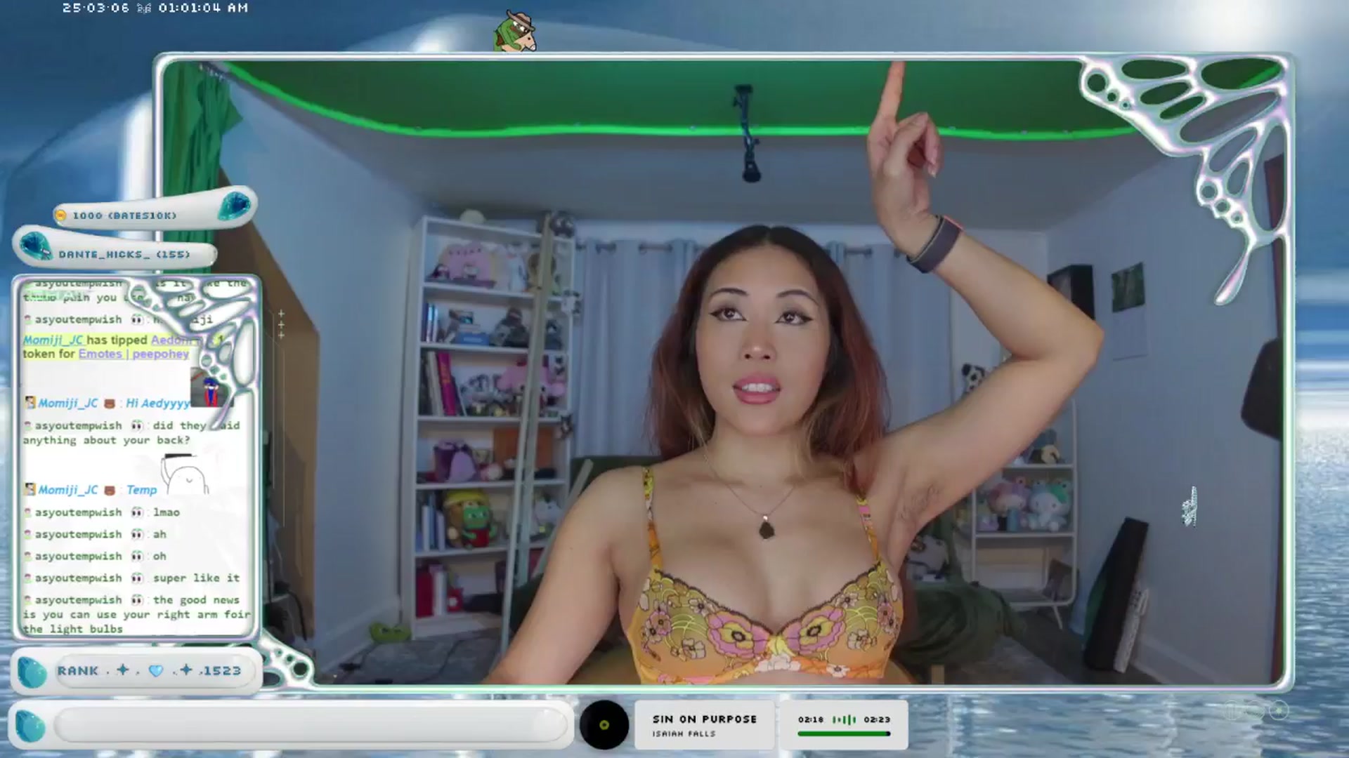 Gallery image thumbnail from AedonFlux's myfreecams stream on, 03/06/2025, 07:35 image 6 of 20