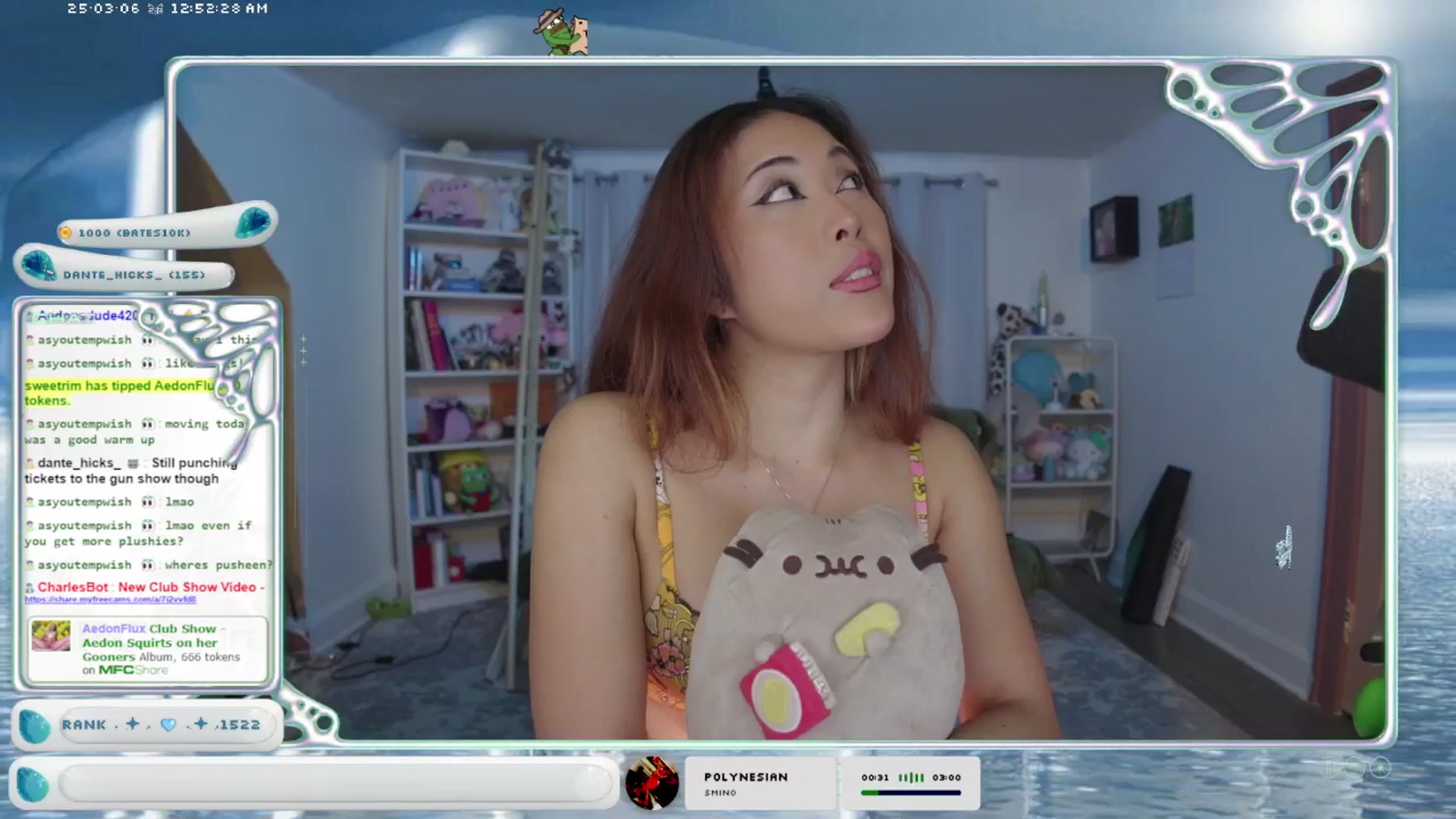 Gallery image thumbnail from AedonFlux's myfreecams stream on, 03/06/2025, 07:35 image 2 of 20