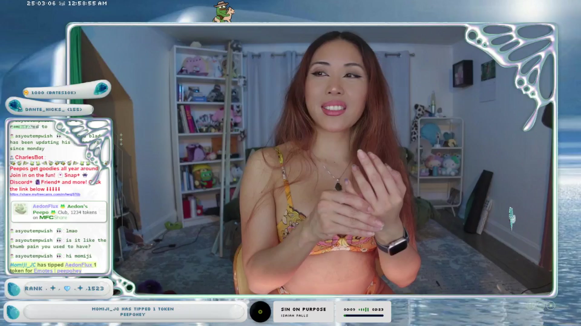 Gallery image thumbnail from AedonFlux's myfreecams stream on, 03/06/2025, 07:35 image 5 of 20