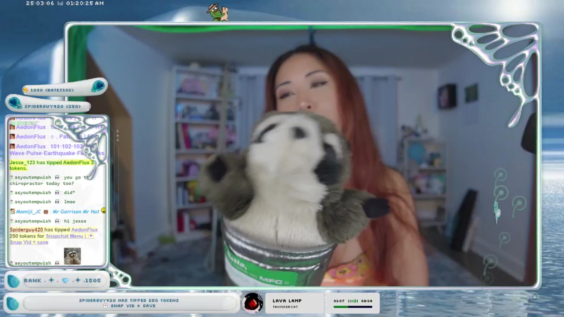 Gallery image thumbnail from AedonFlux's myfreecams stream on, 03/06/2025, 07:35 image 15 of 20