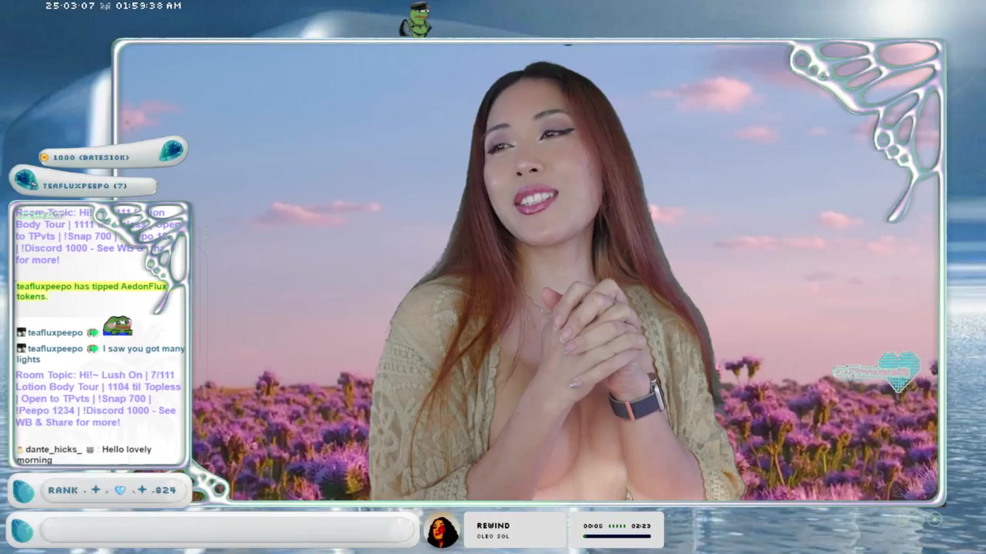 Gallery image thumbnail from AedonFlux's myfreecams stream on, 03/07/2025, 09:11 image 1 of 20