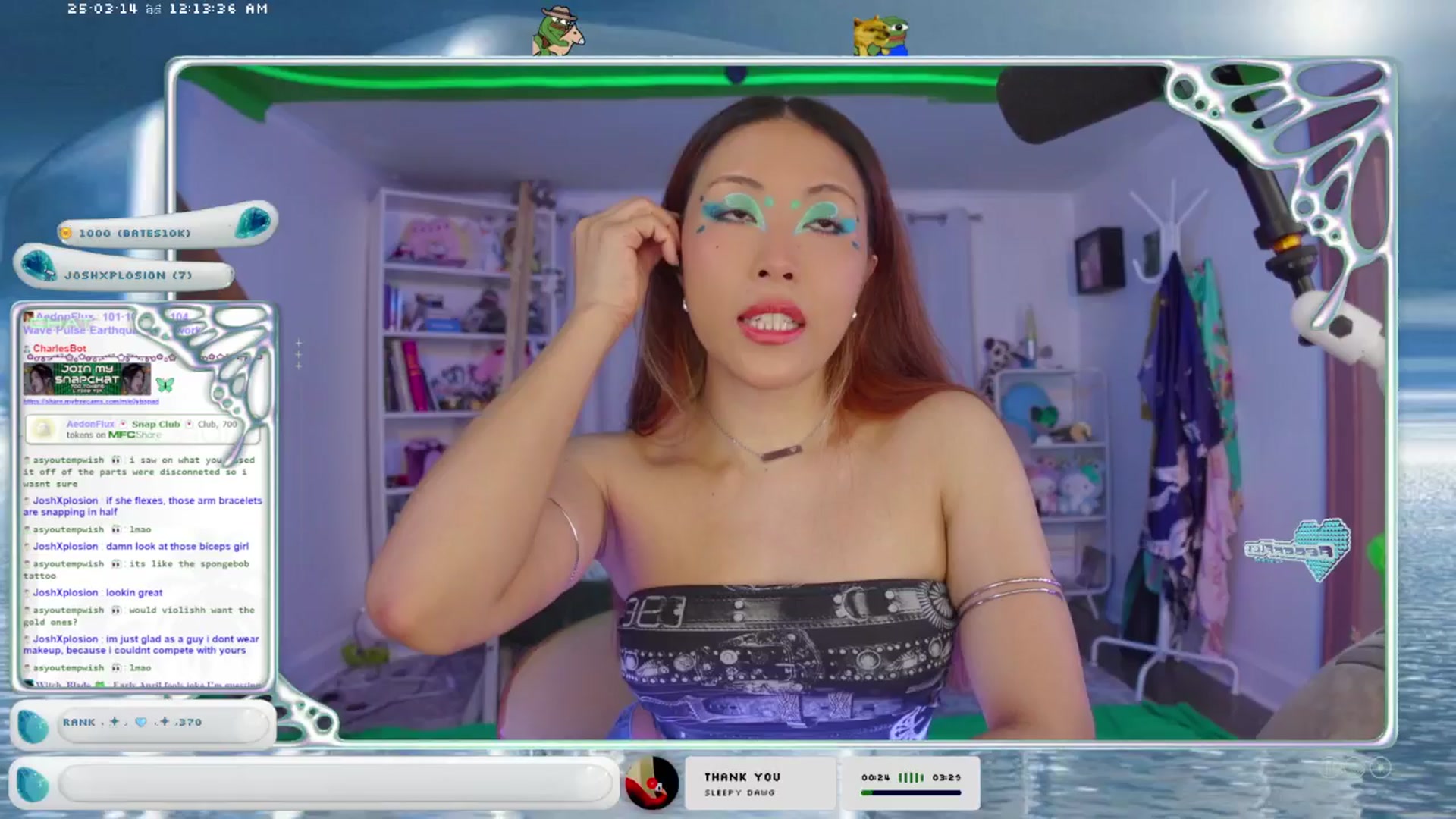Gallery image thumbnail from AedonFlux's myfreecams stream on, 03/14/2025, 07:22 image 3 of 20