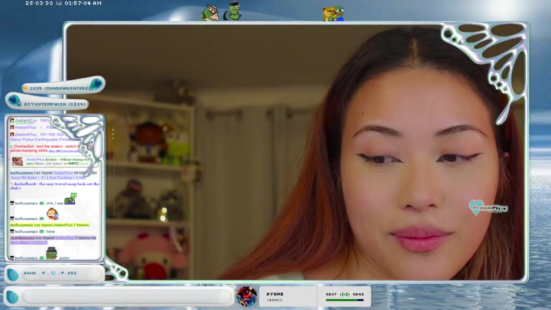 Gallery image thumbnail from AedonFlux's myfreecams stream on, 03/30/2025, 07:25 image 8 of 20