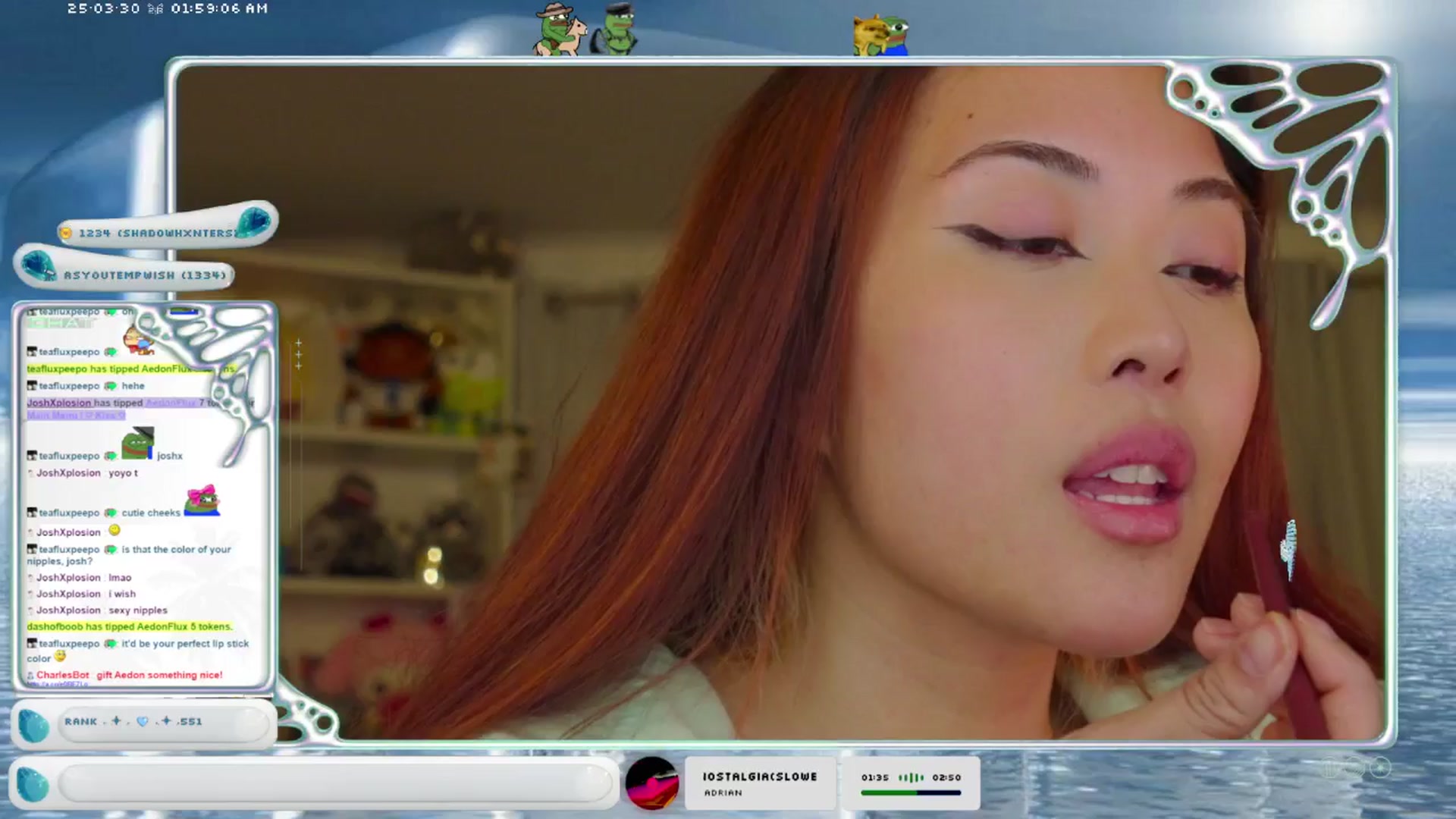 Gallery image thumbnail from AedonFlux's myfreecams stream on, 03/30/2025, 07:25 image 9 of 20