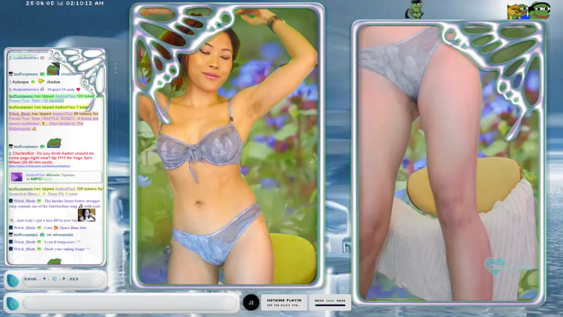 Gallery image thumbnail from AedonFlux's myfreecams stream on, 04/05/2025, 07:15 image 17 of 20