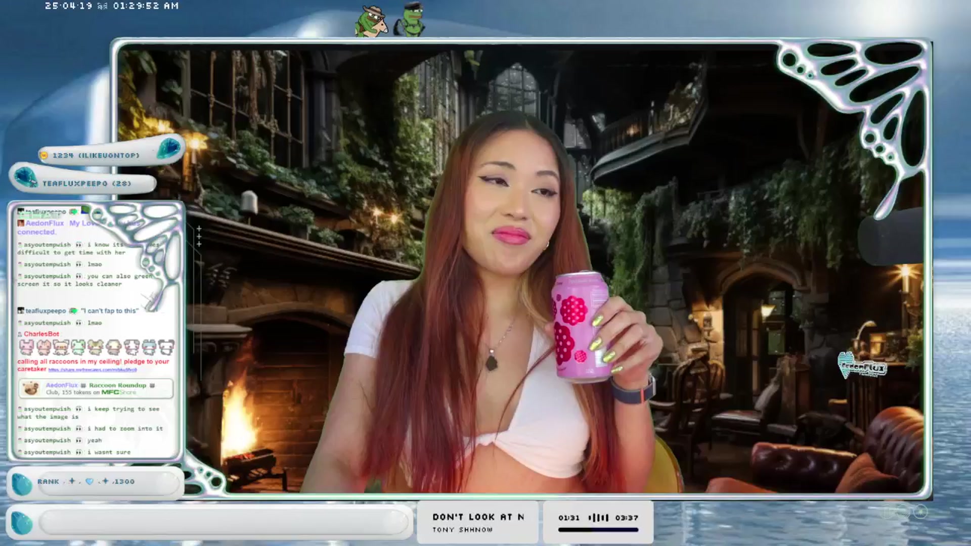 Gallery image thumbnail from AedonFlux's myfreecams stream on, 04/19/2025, 07:03 image 5 of 20