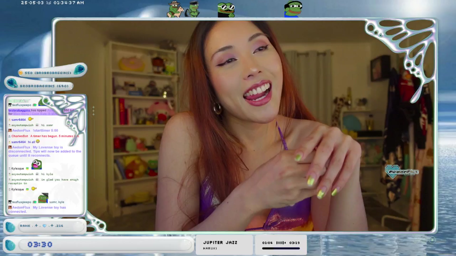 Gallery image thumbnail from AedonFlux's myfreecams stream on, 05/03/2025, 07:09 image 4 of 20