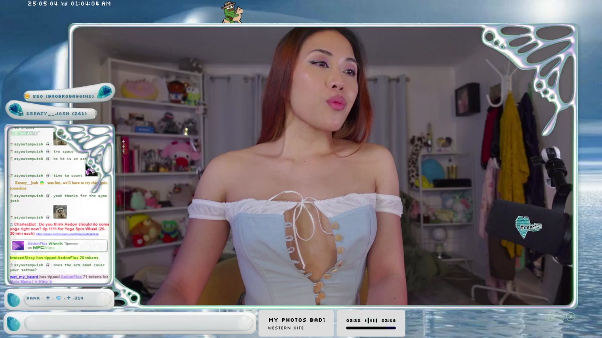 Gallery image thumbnail from AedonFlux's myfreecams stream on, 05/04/2025, 07:20 image 9 of 20